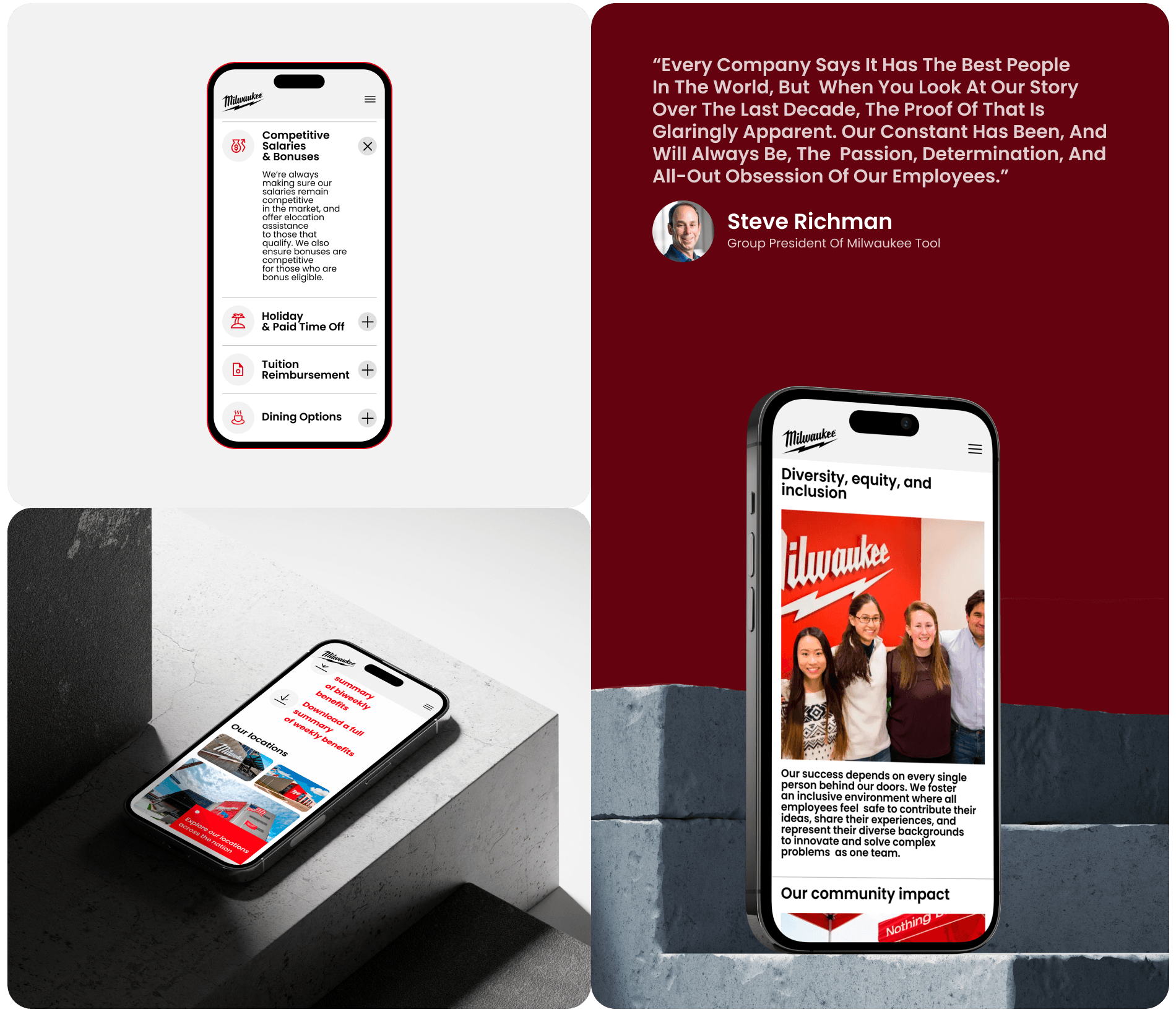 Wilwaukee tool | Corporate Website Redesign — Изображение №11 — Интерфейсы, Брендинг на Dprofile
