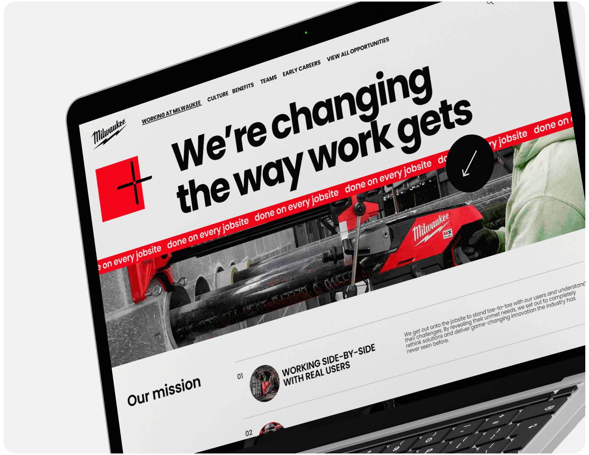 Wilwaukee tool | Corporate Website Redesign — Изображение №9 — Интерфейсы, Брендинг на Dprofile