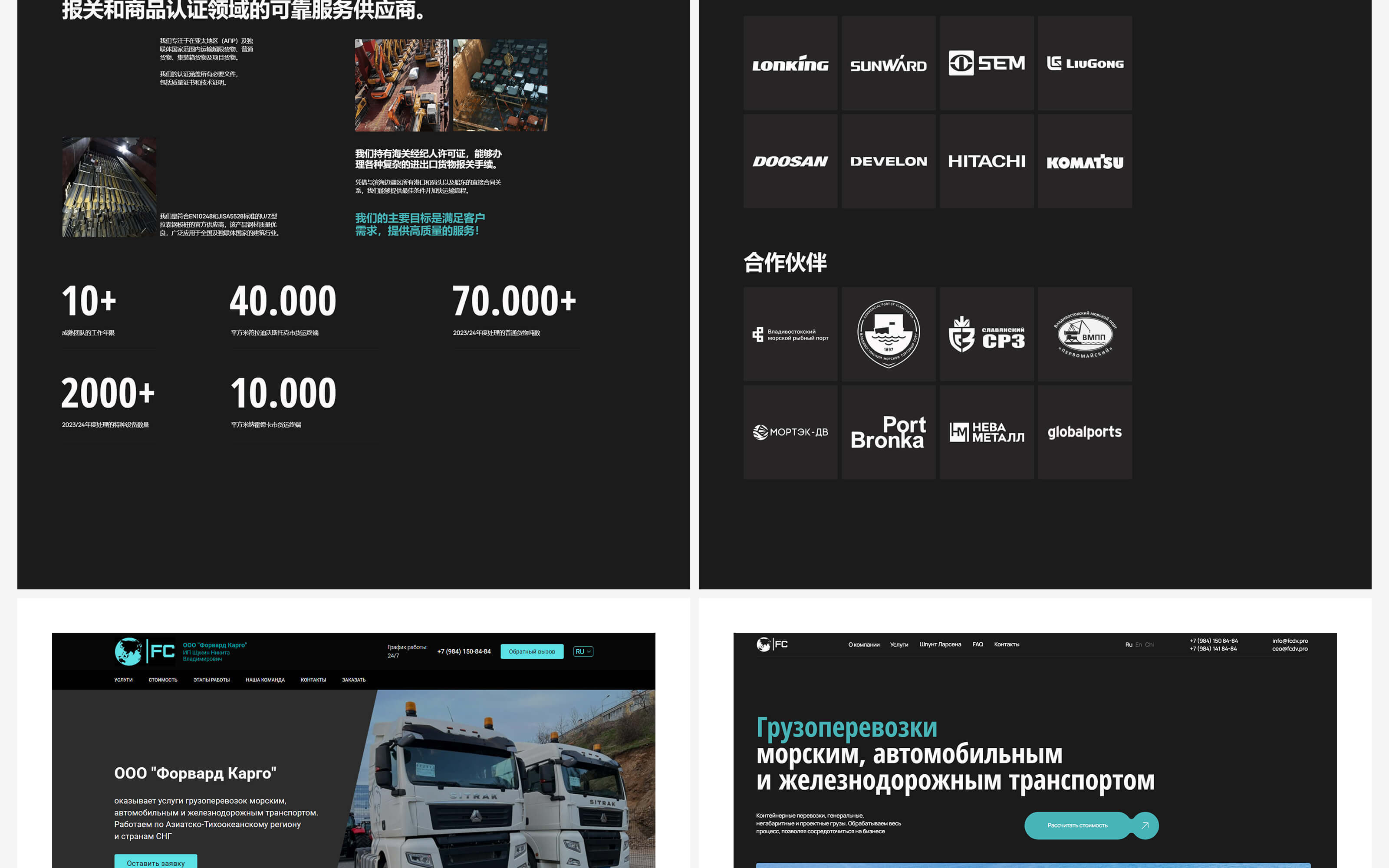 Логистическая компания «Форвард Карго» — Изображение №14 — Интерфейсы на Dprofile