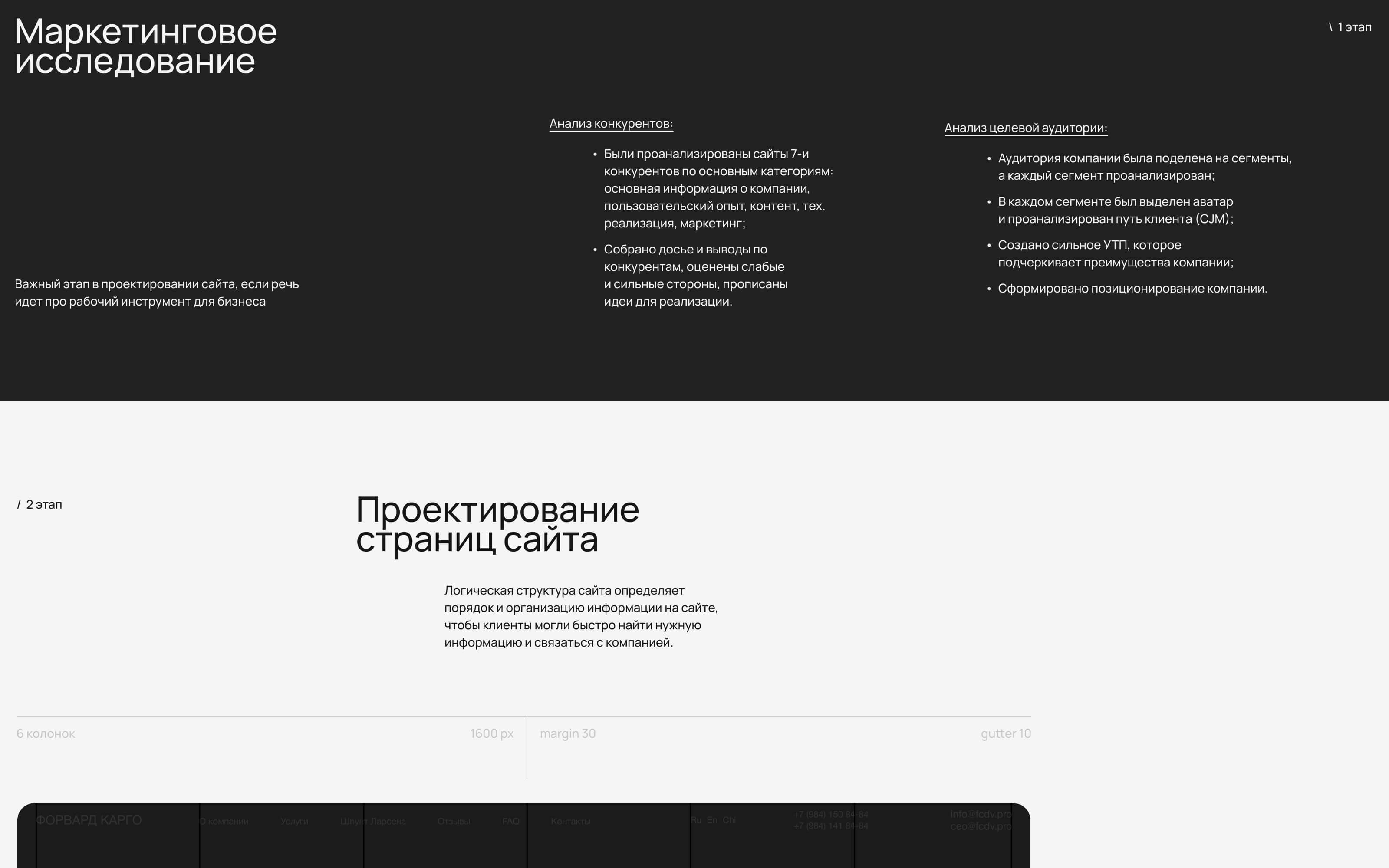 Логистическая компания «Форвард Карго» — Изображение №3 — Интерфейсы на Dprofile
