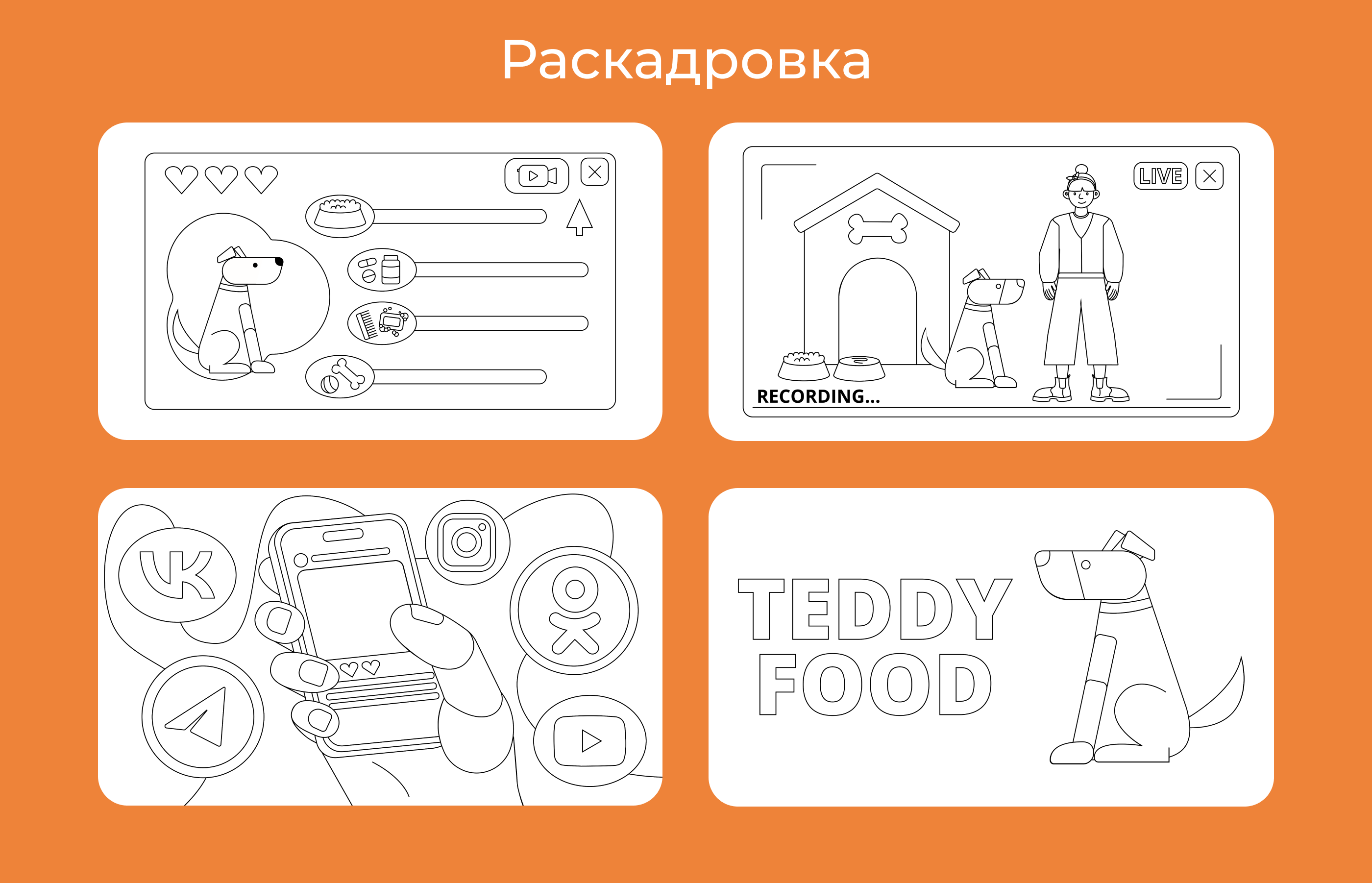 Teddy Food | Ролик-эксплейнер — Изображение №2 — Иллюстрация, Анимация на Dprofile