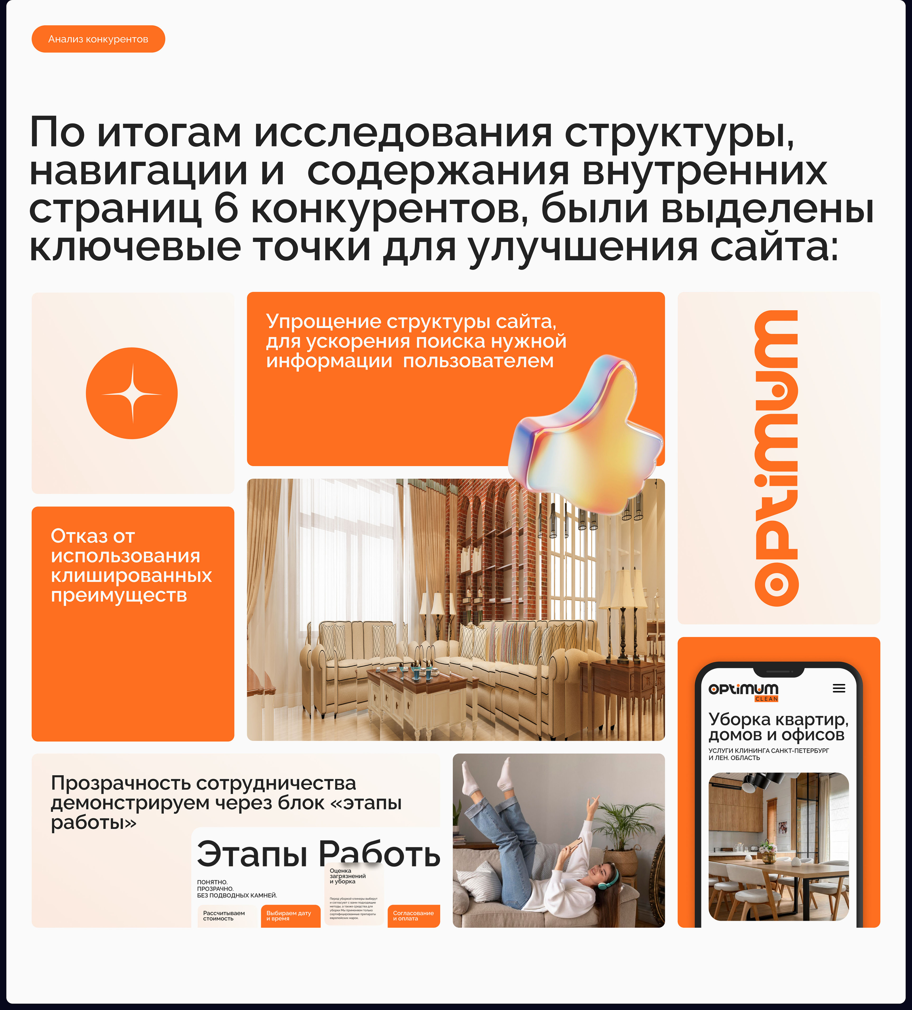Сайт клининговой компании / Cleaning company's website — Изображение №4 — Интерфейсы на Dprofile