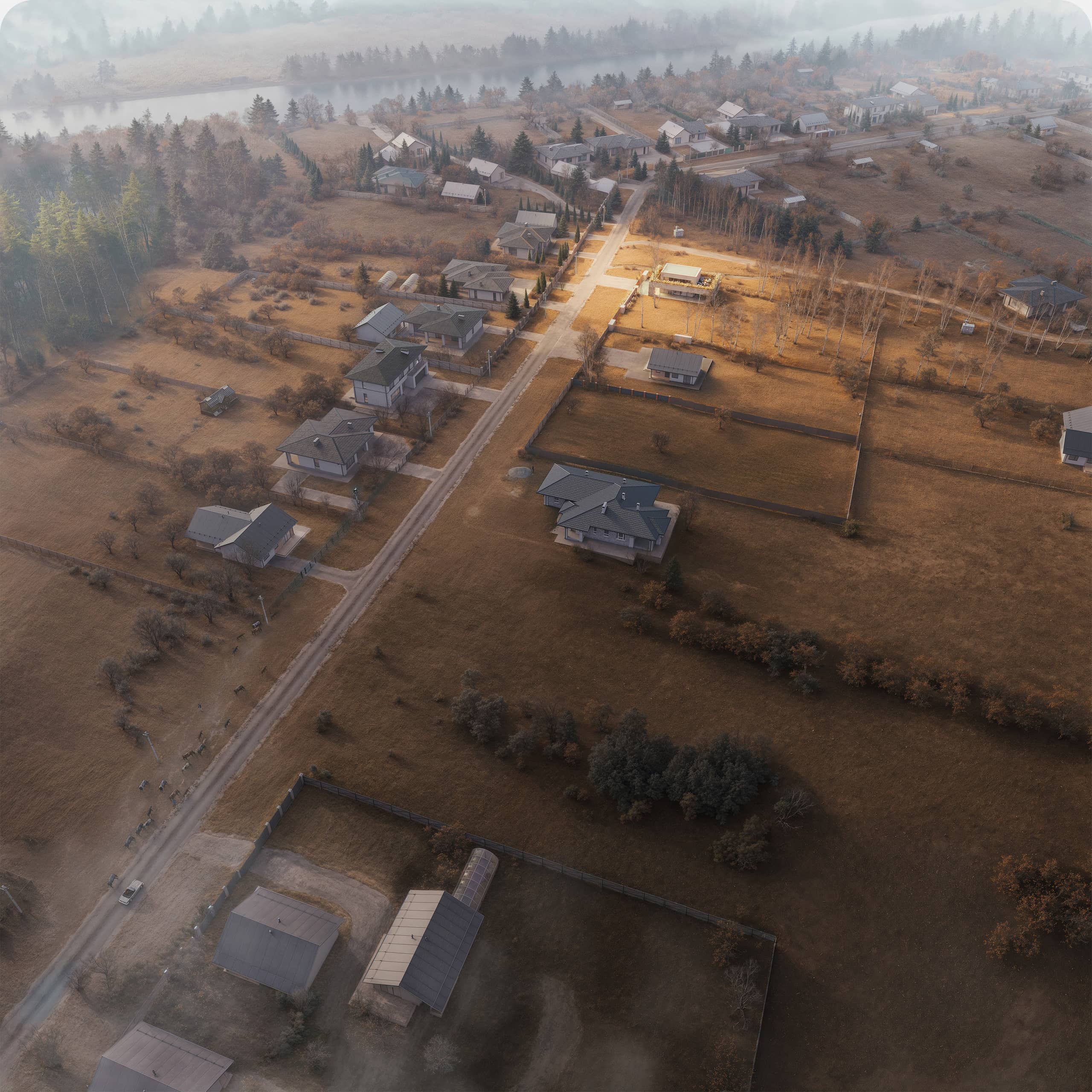 Гостевой дом Wheatfield, 100 м² — Изображение №3 — Брендинг, 3D на Dprofile