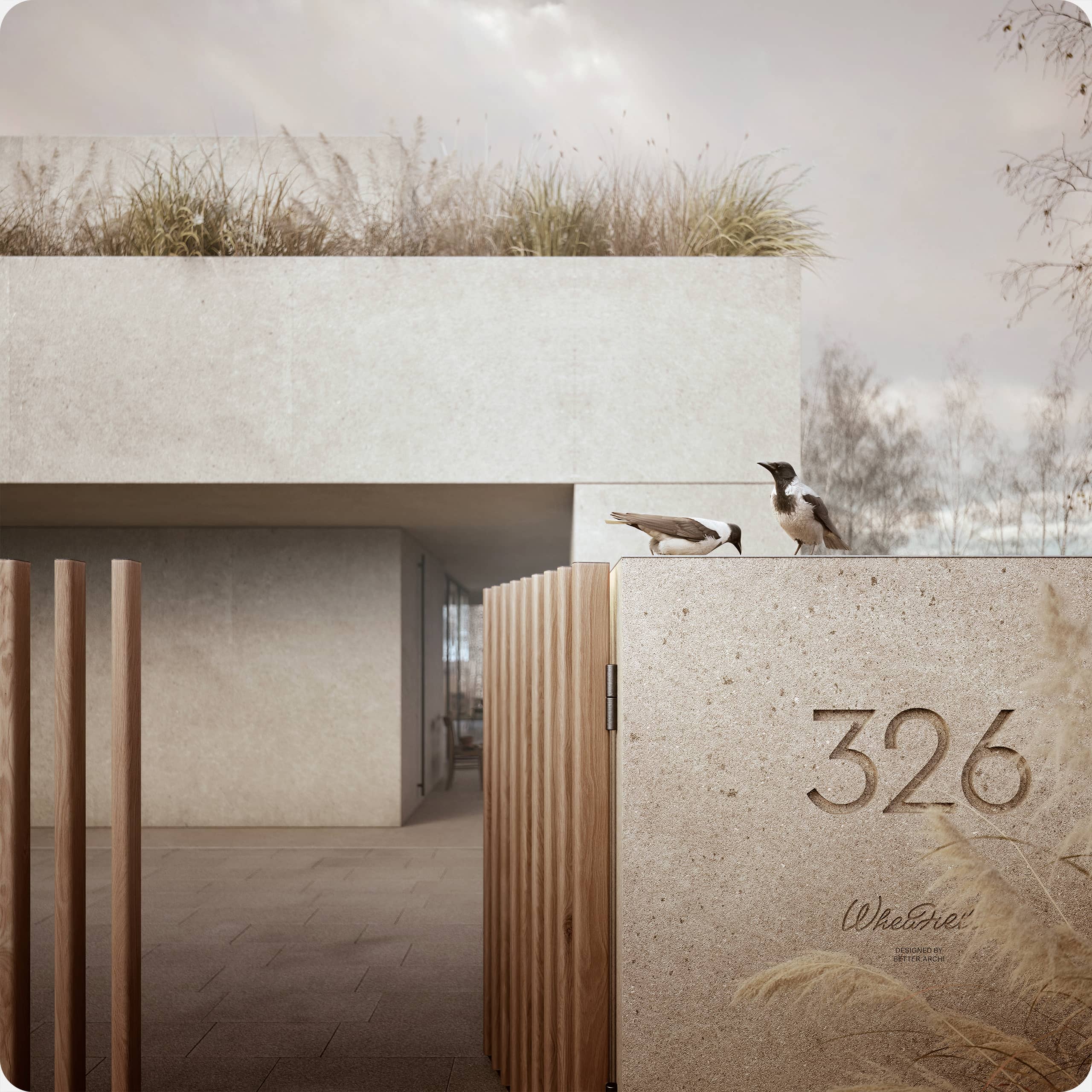 Гостевой дом Wheatfield, 100 м² — Изображение №14 — Брендинг, 3D на Dprofile