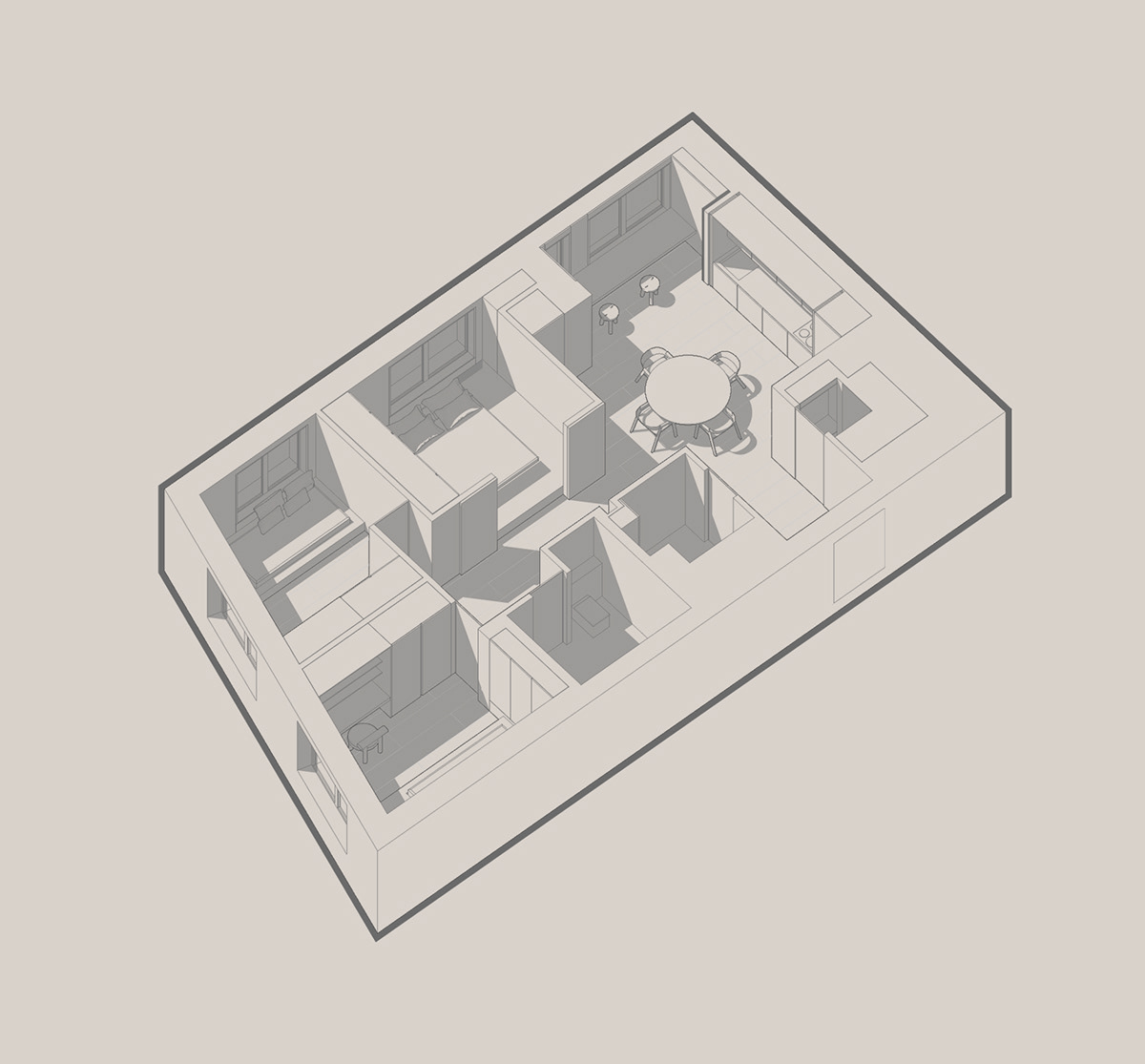 Тринити, 70 м² — Изображение №2 — 3D на Dprofile