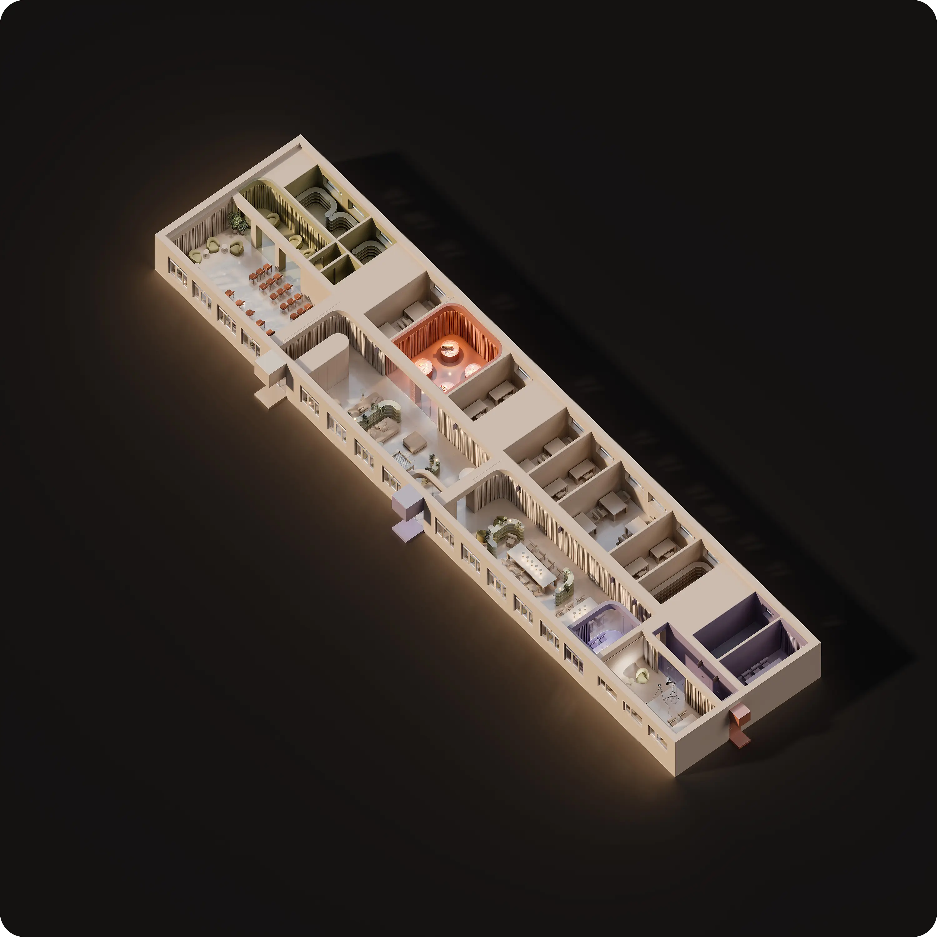Молодежный центр в Борисоглебске, 514 м² — Изображение №4 — Брендинг, 3D на Dprofile