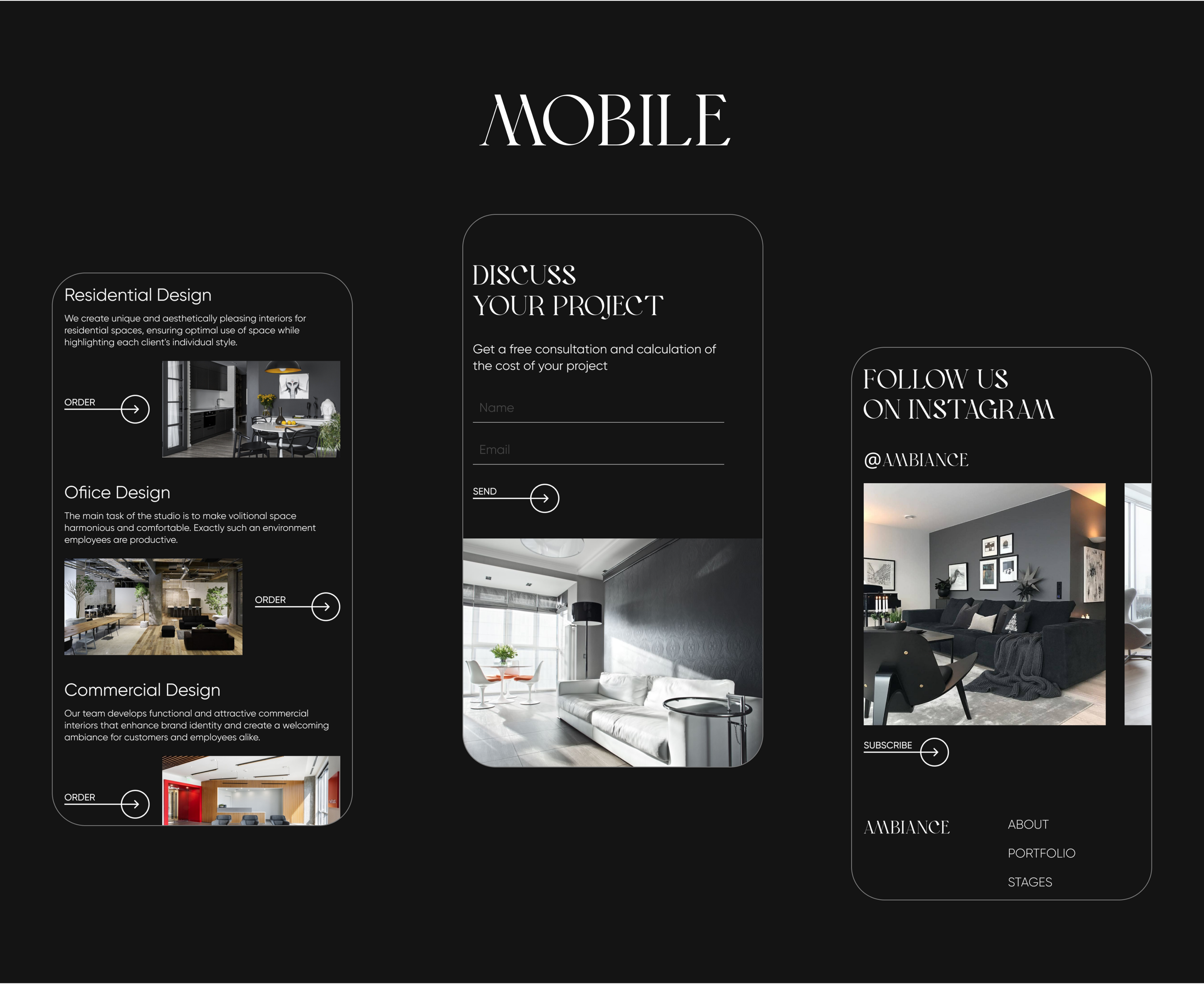 Landing page for interior design studio — Изображение №16 — Интерфейсы на Dprofile