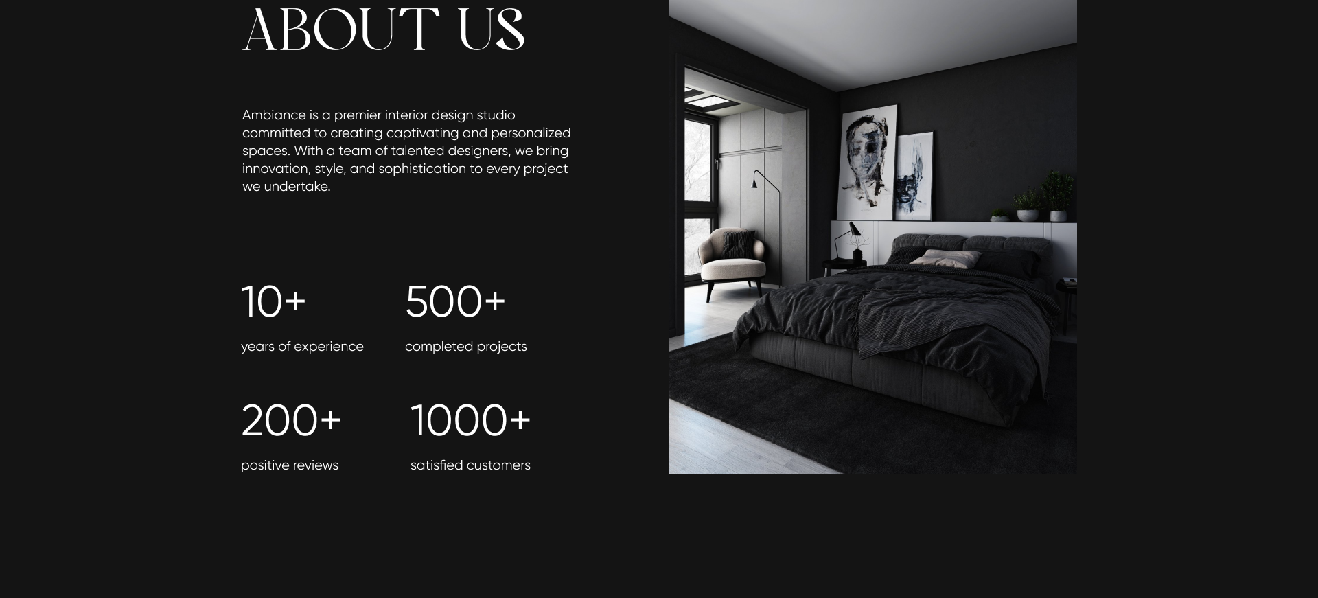 Landing page for interior design studio — Изображение №7 — Интерфейсы на Dprofile
