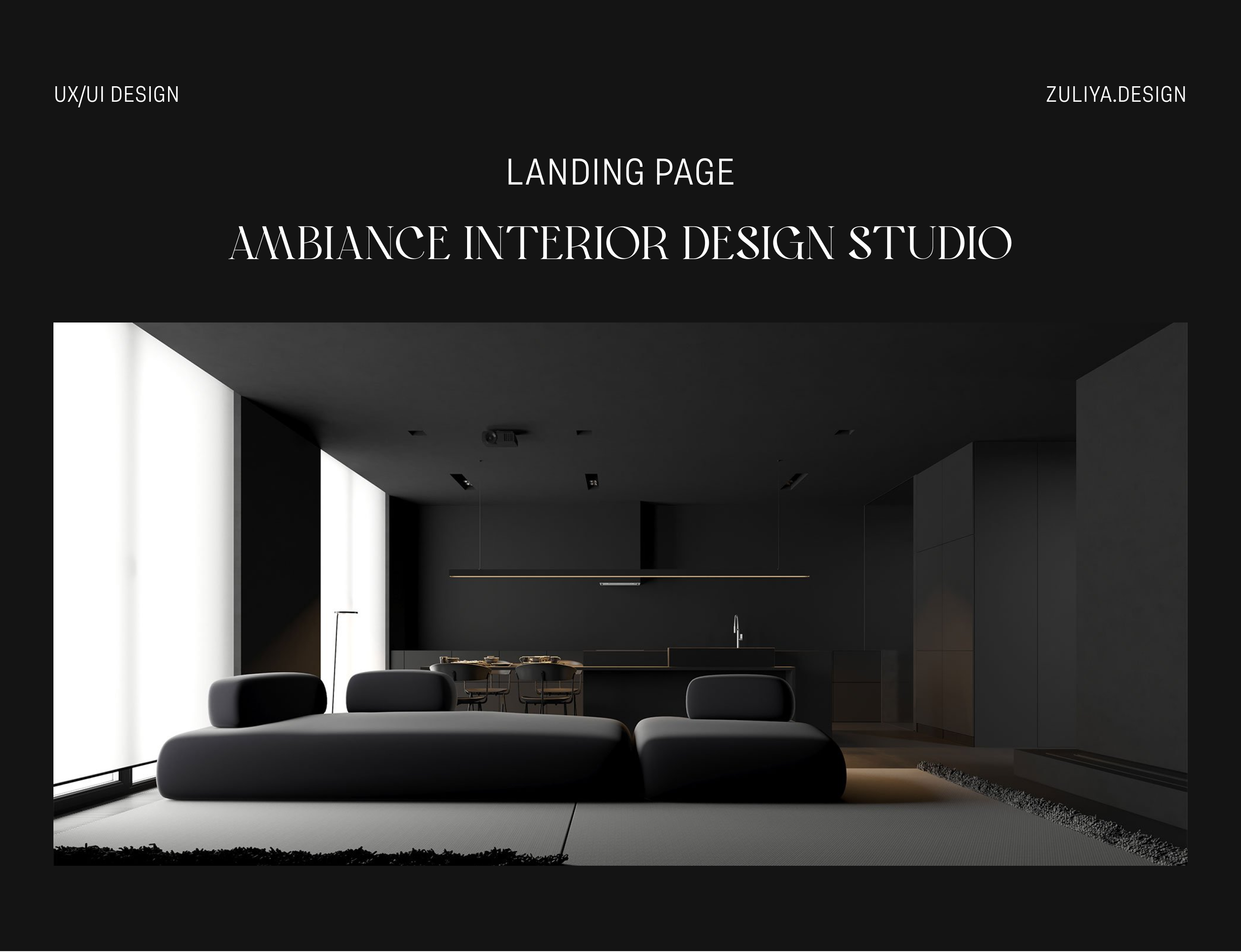 Landing page for interior design studio — Изображение №1 — Интерфейсы на Dprofile