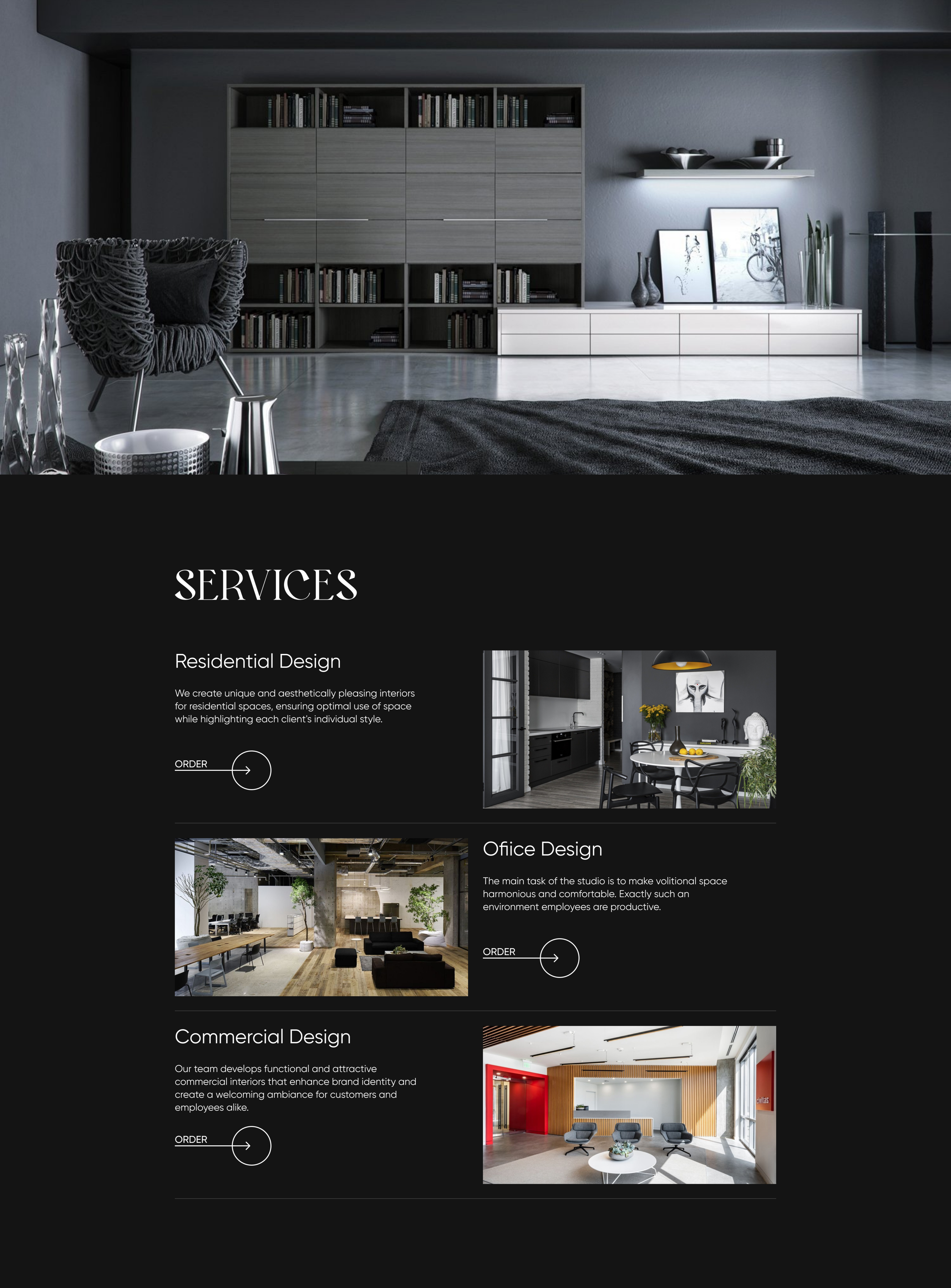 Landing page for interior design studio — Изображение №13 — Интерфейсы на Dprofile