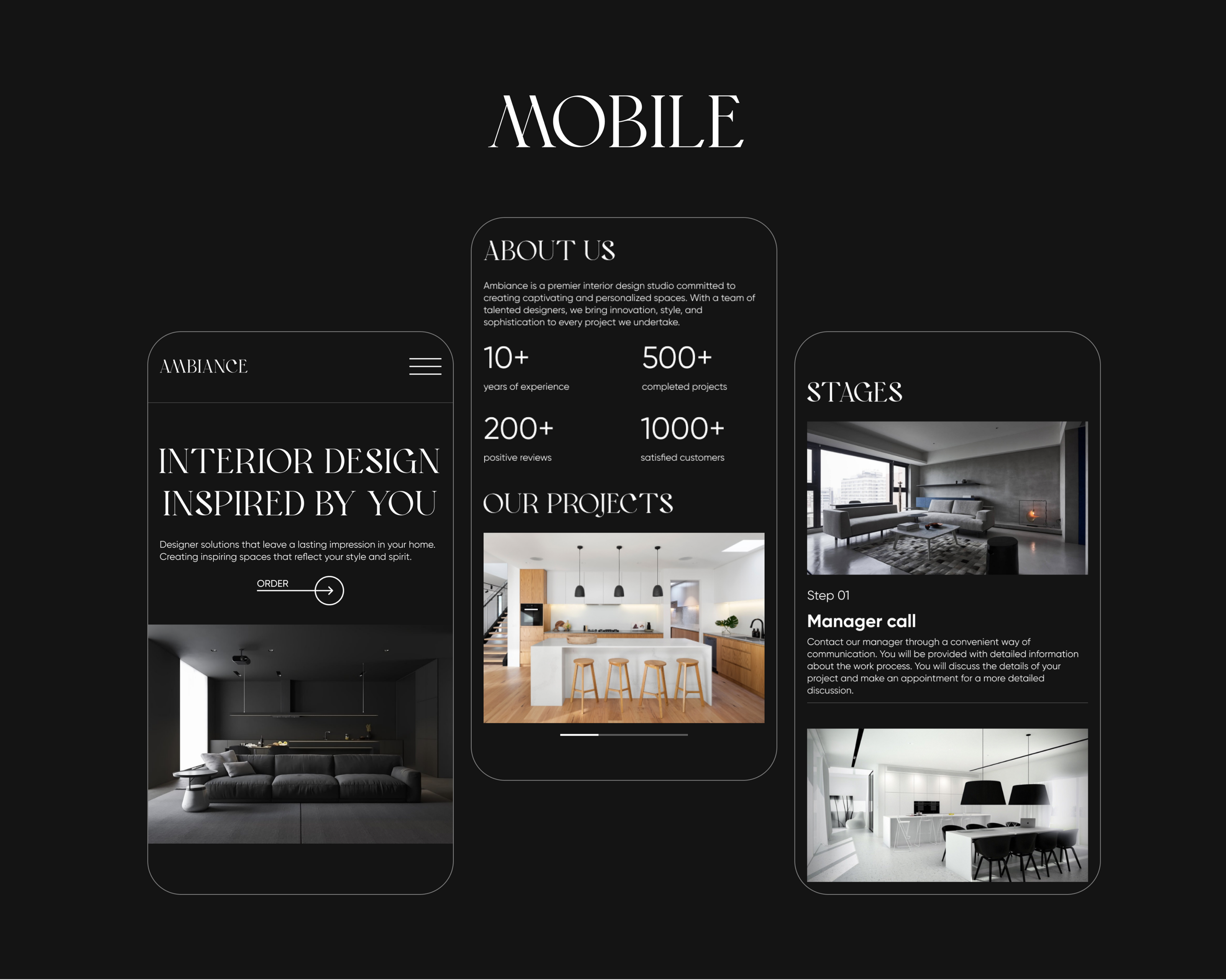 Landing page for interior design studio — Изображение №11 — Интерфейсы на Dprofile