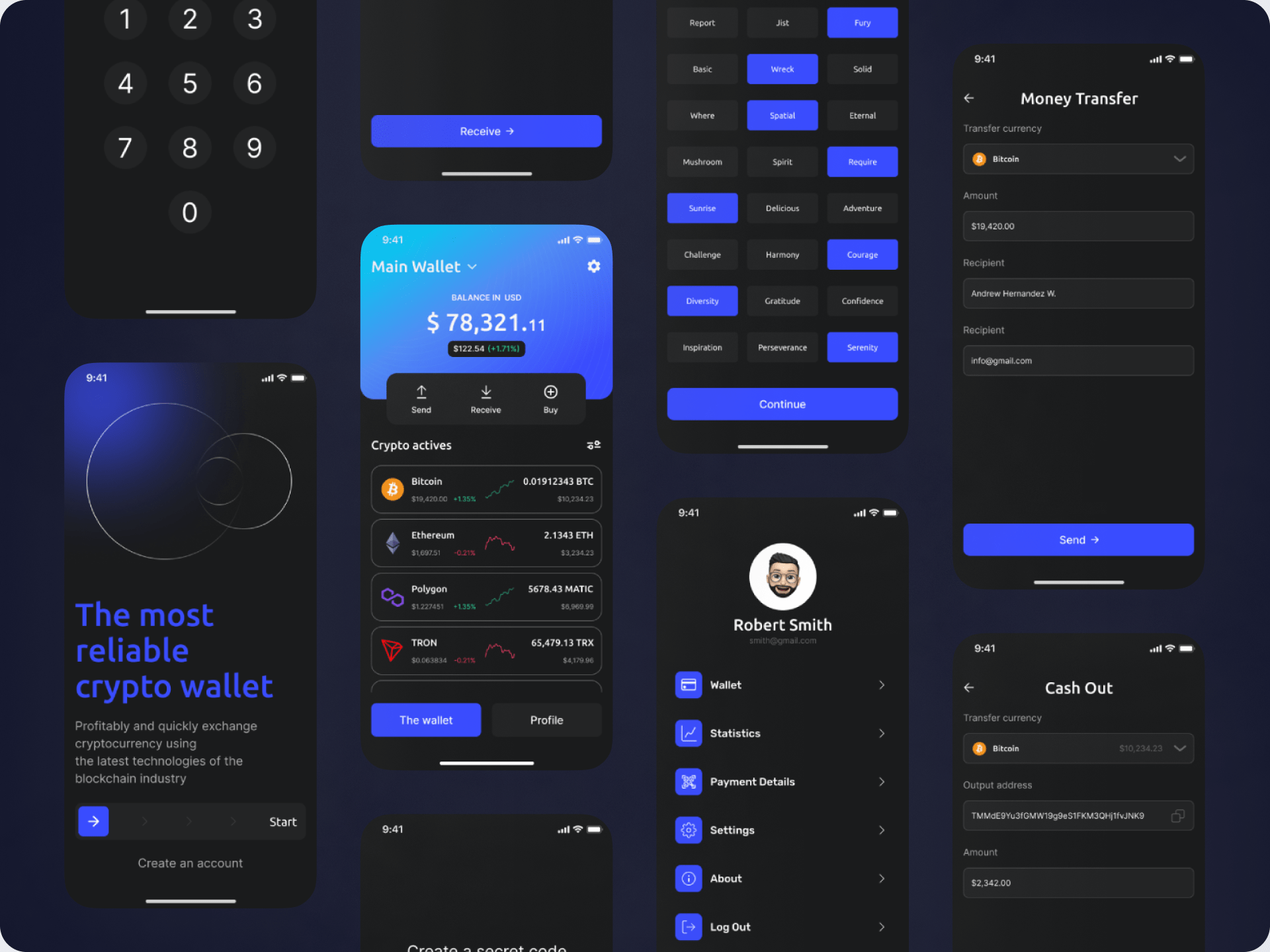 Crypto Wallet | mobile app — Изображение №9 — Интерфейсы на Dprofile