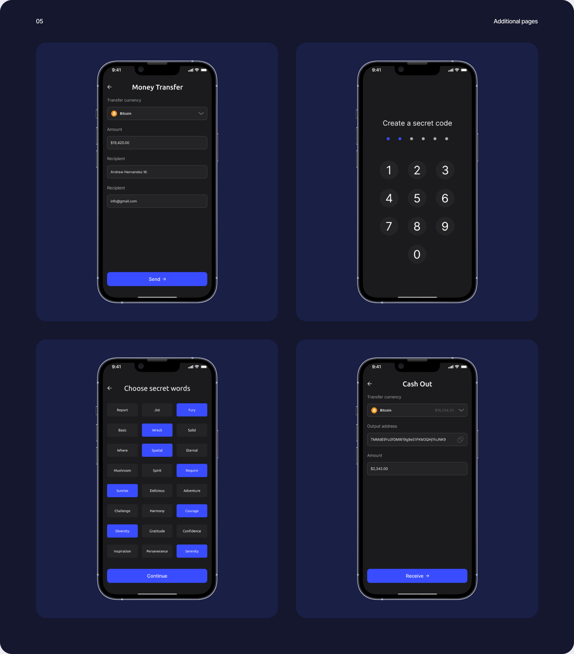 Crypto Wallet | mobile app — Изображение №7 — Интерфейсы на Dprofile
