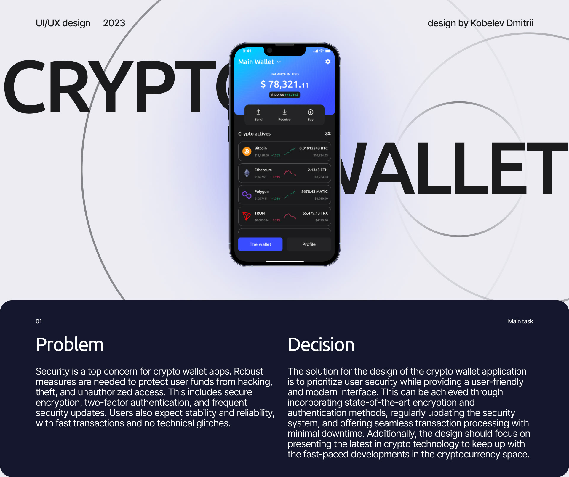 Crypto Wallet | mobile app — Изображение №1 — Интерфейсы на Dprofile