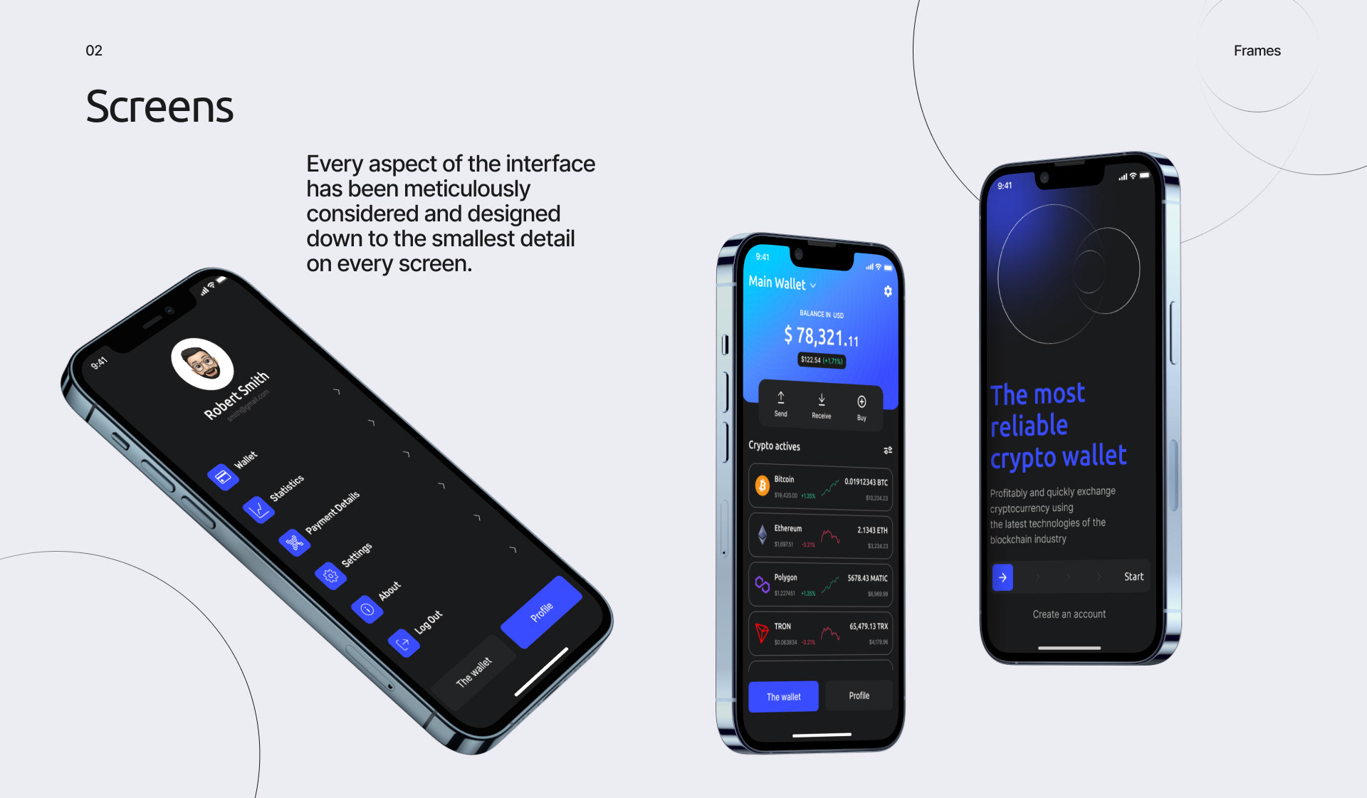 Crypto Wallet | mobile app — Изображение №2 — Интерфейсы на Dprofile