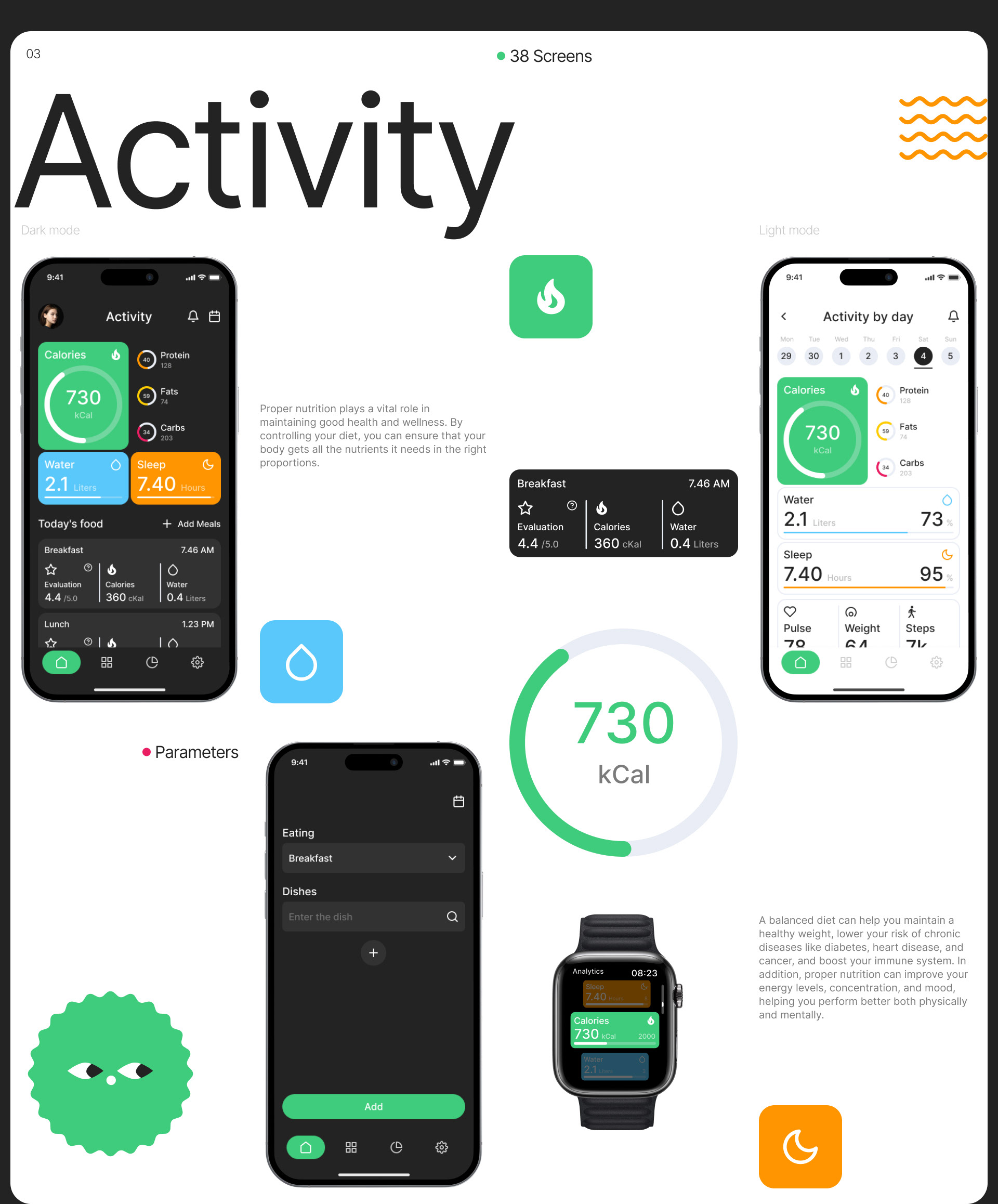 Proper nutrition | mobile app — Изображение №6 — Интерфейсы на Dprofile
