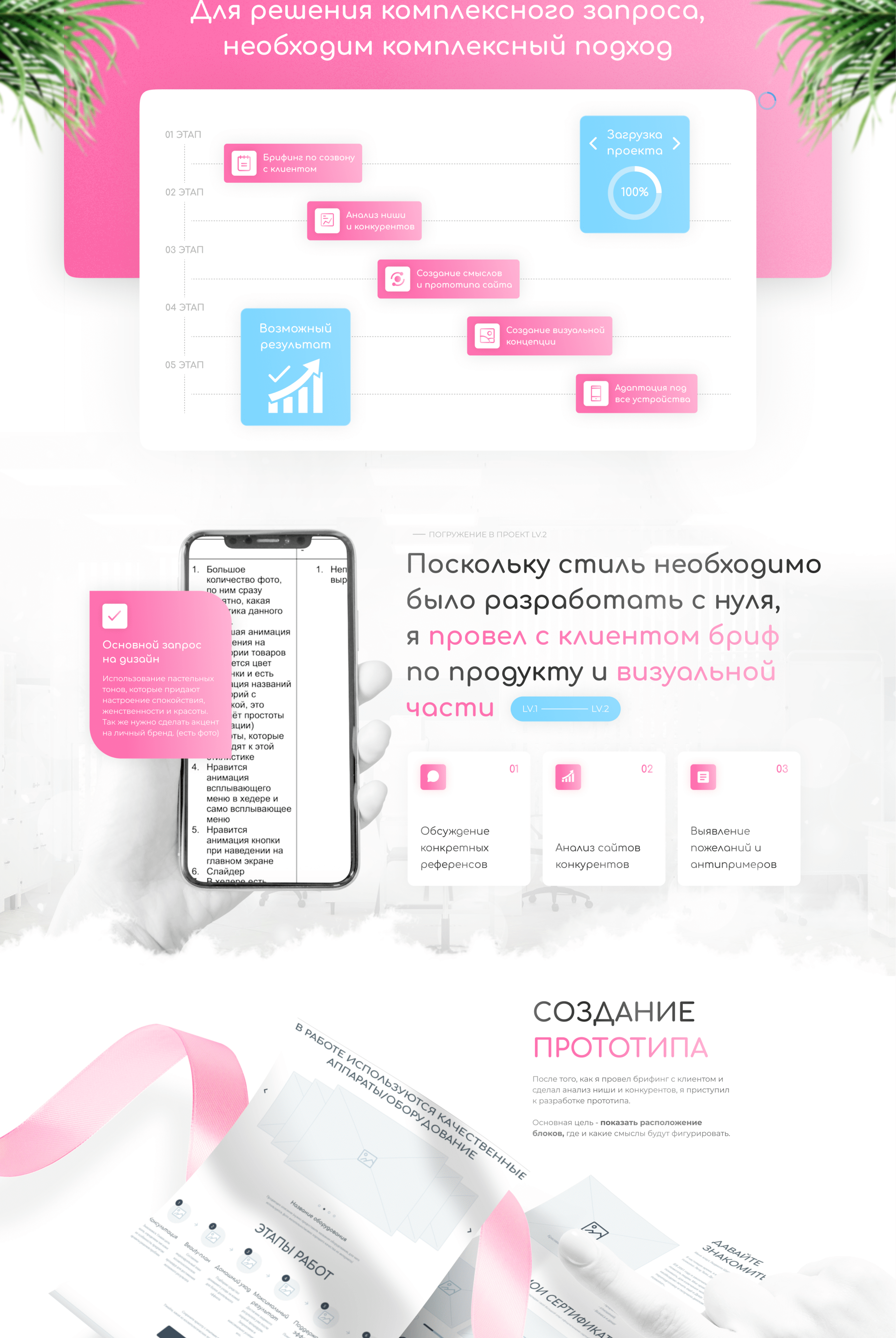 Студия косметологии и психологии | Landing page+quiz — Изображение №2 — Маркетинг, Интерфейсы на Dprofile