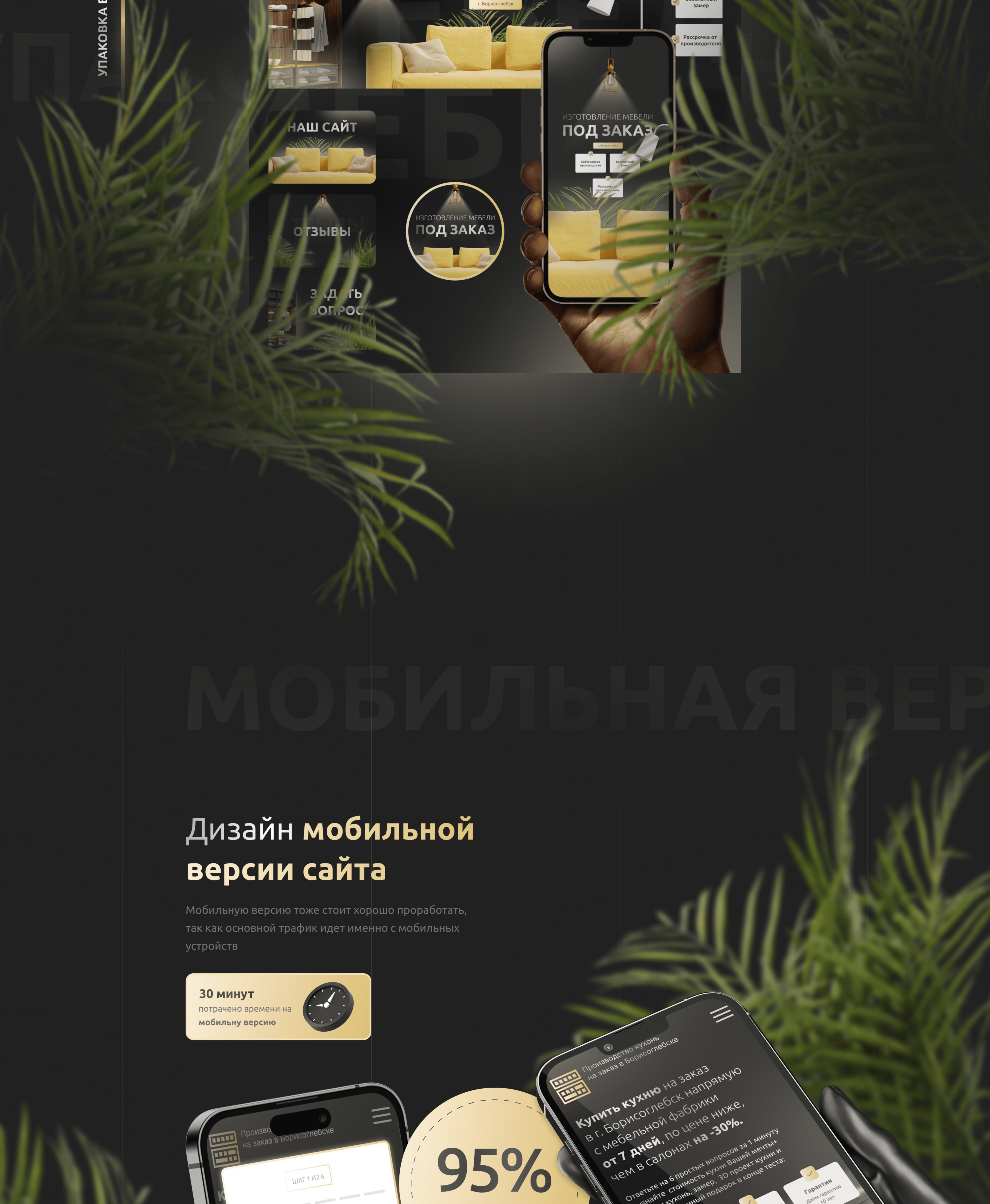 Кухни на заказ | Landing+quiz | Лендинг — Изображение №5 — Маркетинг, Интерфейсы на Dprofile