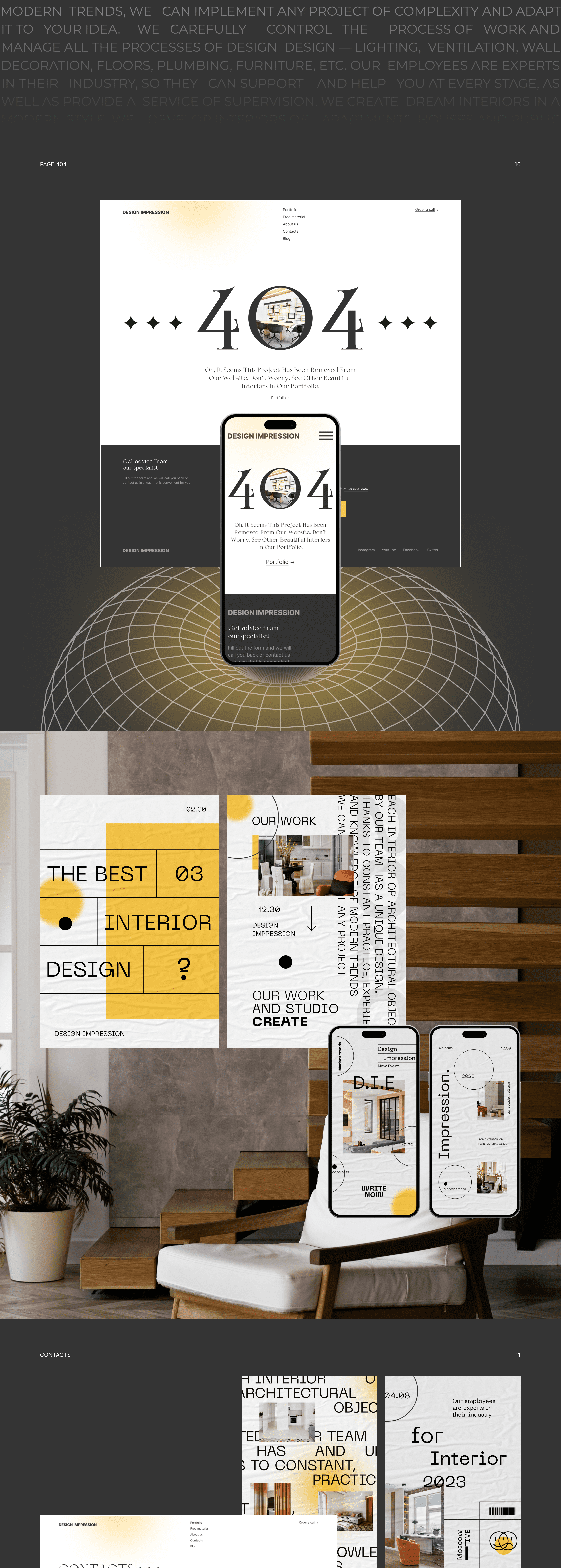 Interior design | Corporate website — Изображение №9 — Маркетинг, Интерфейсы на Dprofile