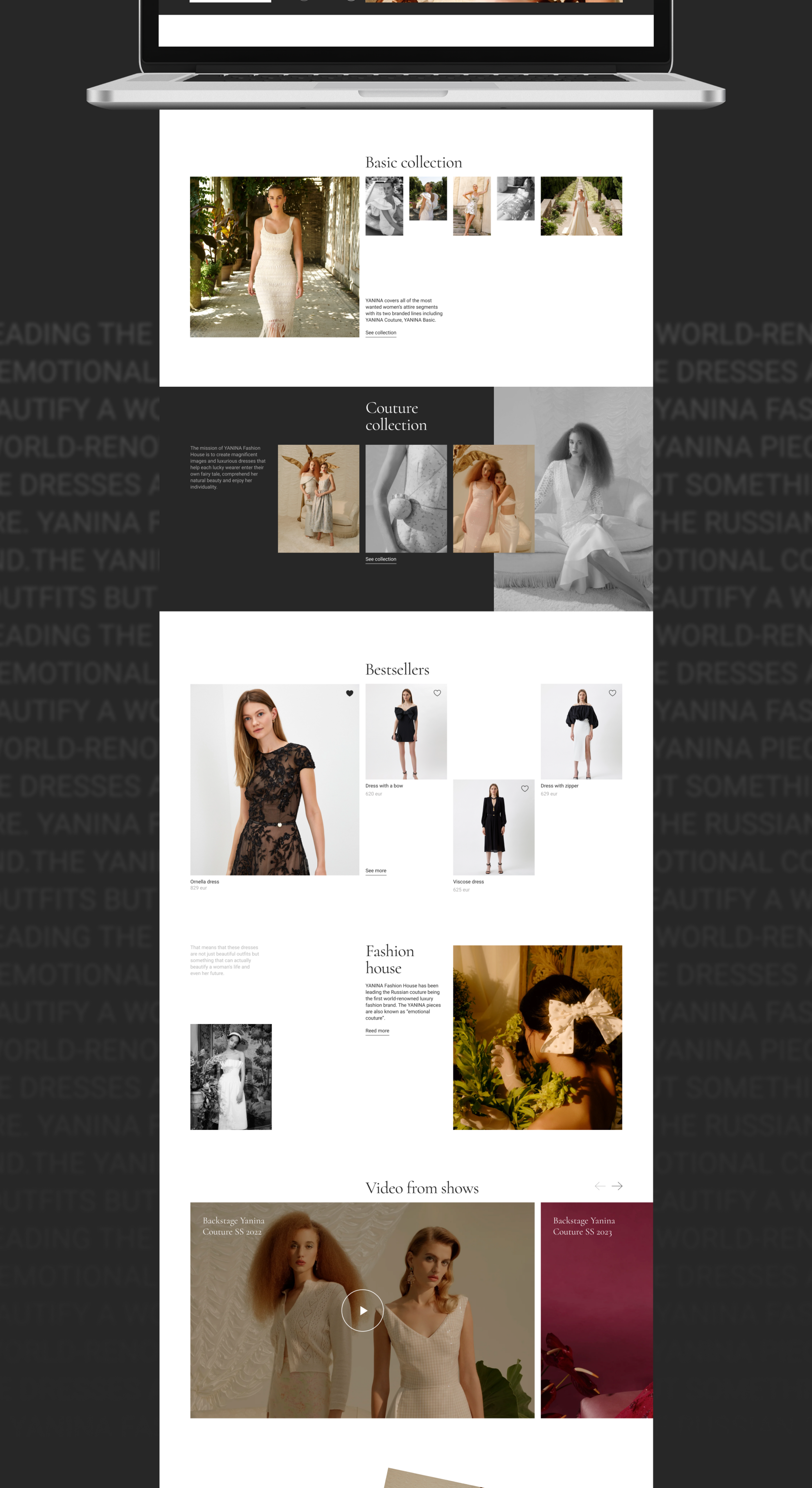 Yanina Fashion | E-commerce — Изображение №2 — Маркетинг, Интерфейсы на Dprofile