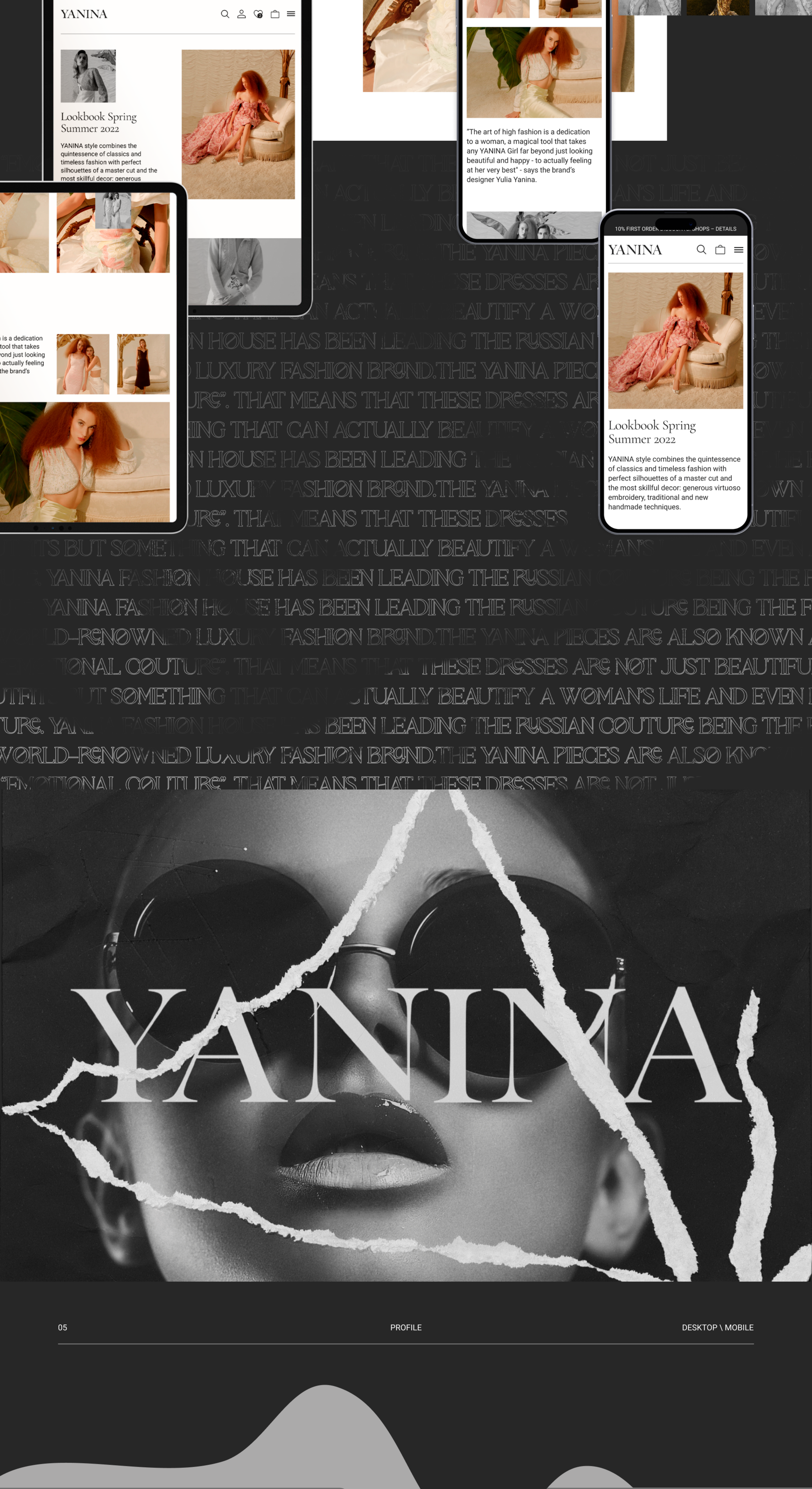 Yanina Fashion | E-commerce — Изображение №8 — Маркетинг, Интерфейсы на Dprofile