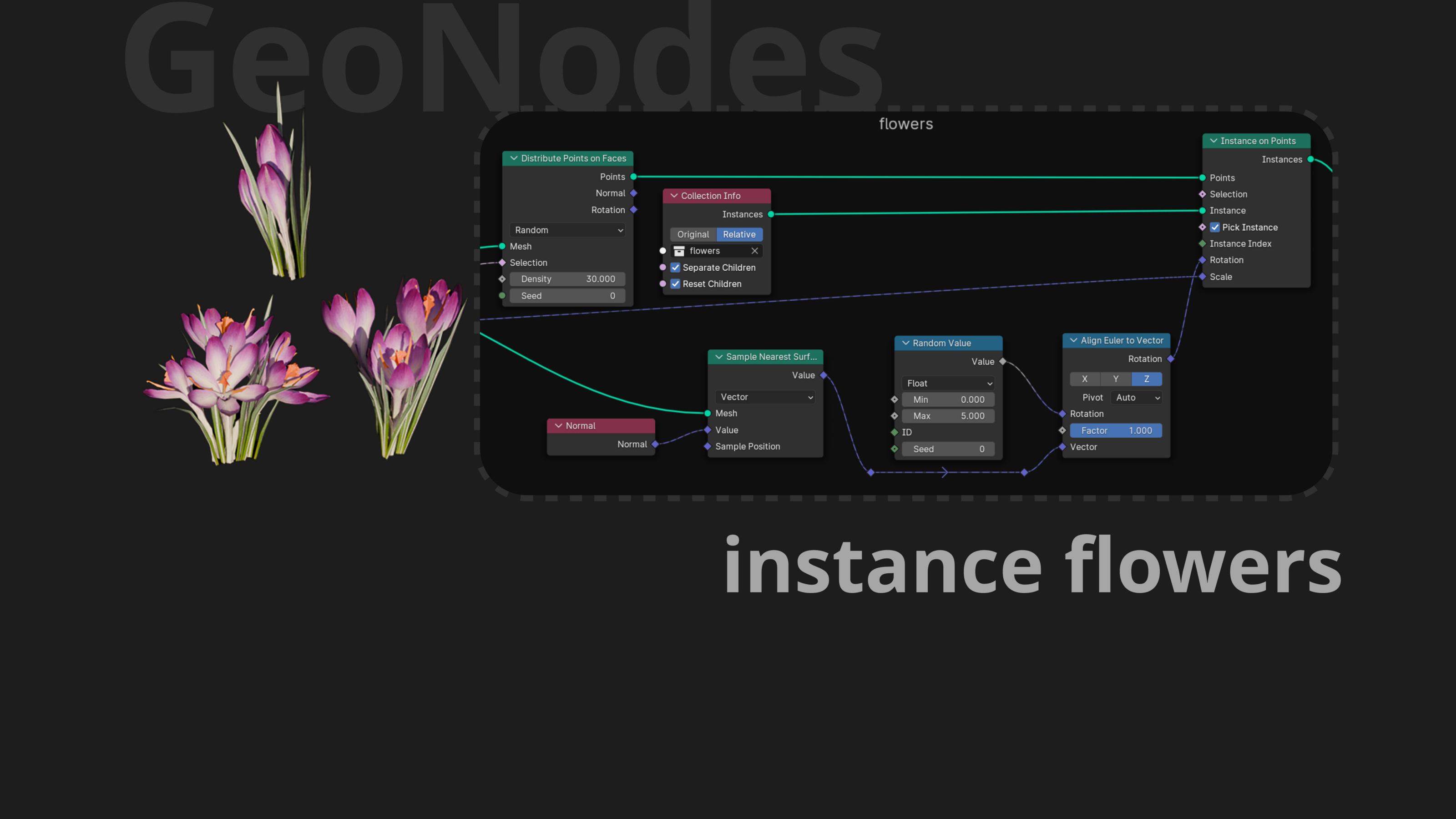 Spring | Blender Geometry Nodes | Аnimation — Изображение №4 — 3D, Анимация на Dprofile