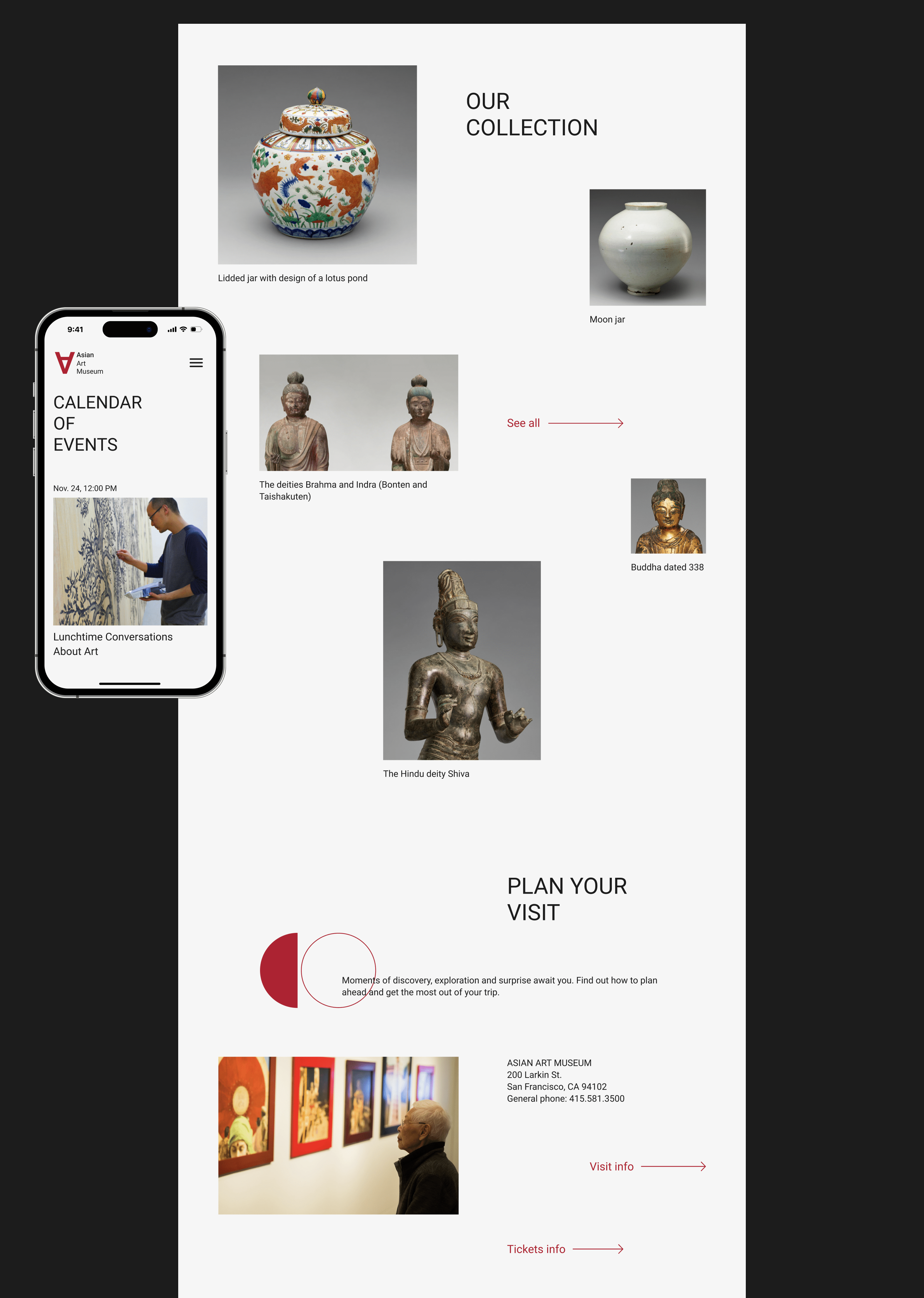 The Asian Art Museum Redesign Concept — Изображение №6 — Интерфейсы, Брендинг на Dprofile