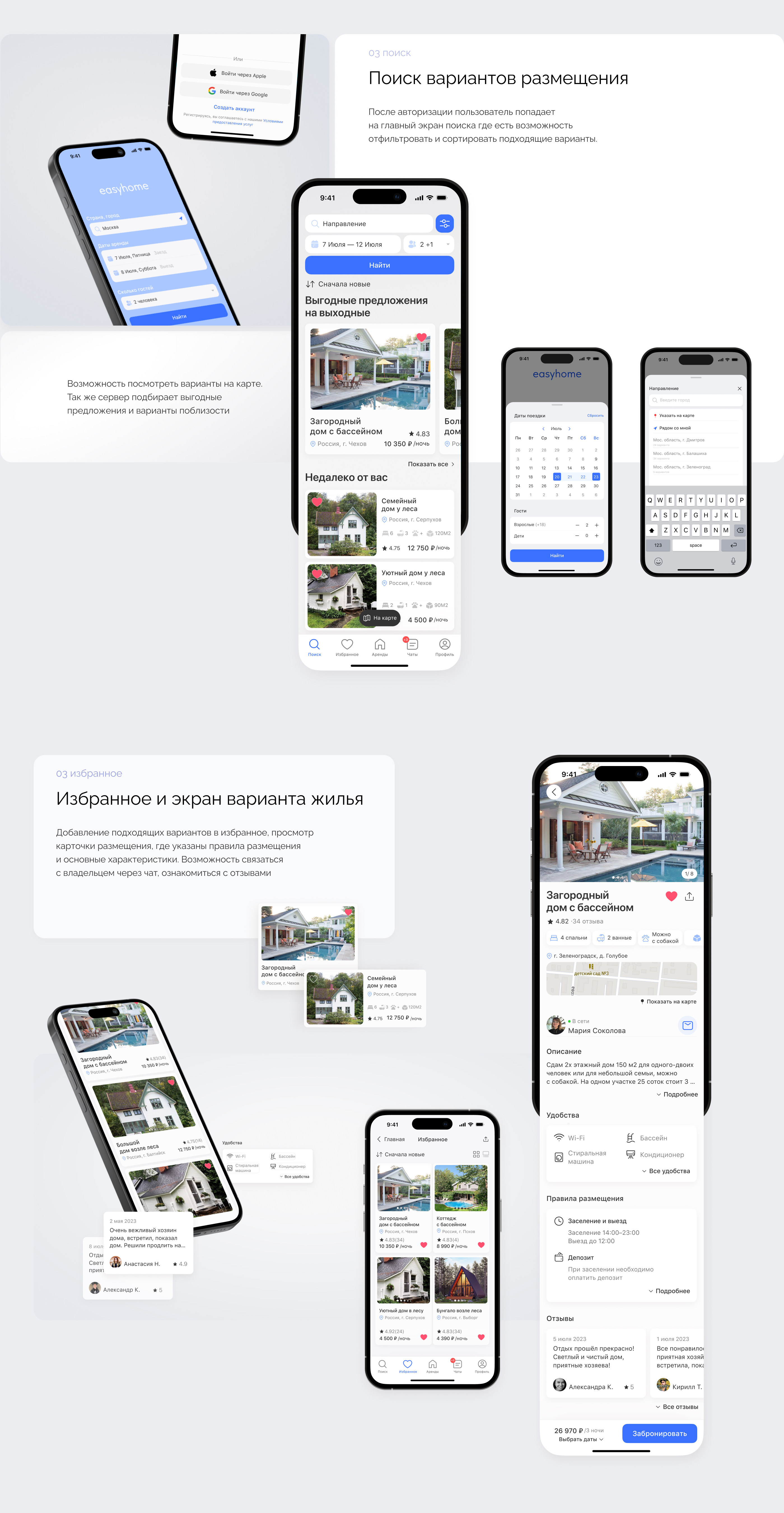 Home rental Mobile App — Изображение №3 — Интерфейсы на Dprofile