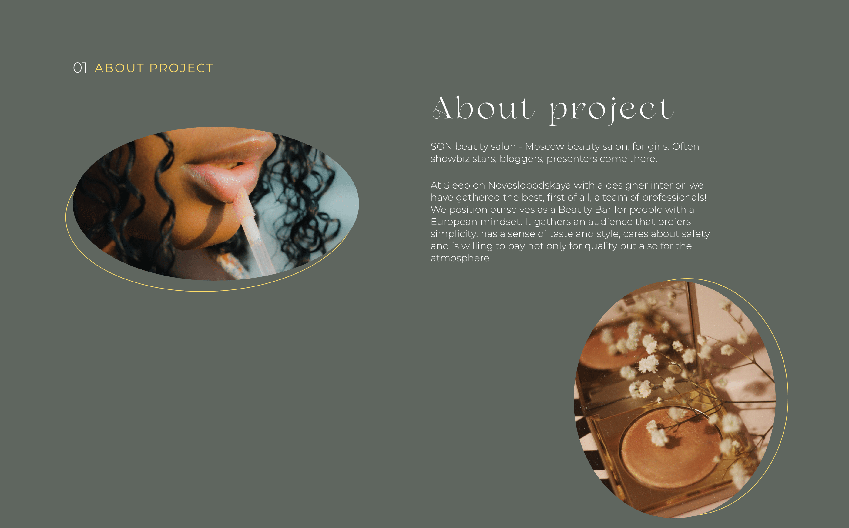 Beauty Salon «SON» — Изображение №2 — Интерфейсы на Dprofile
