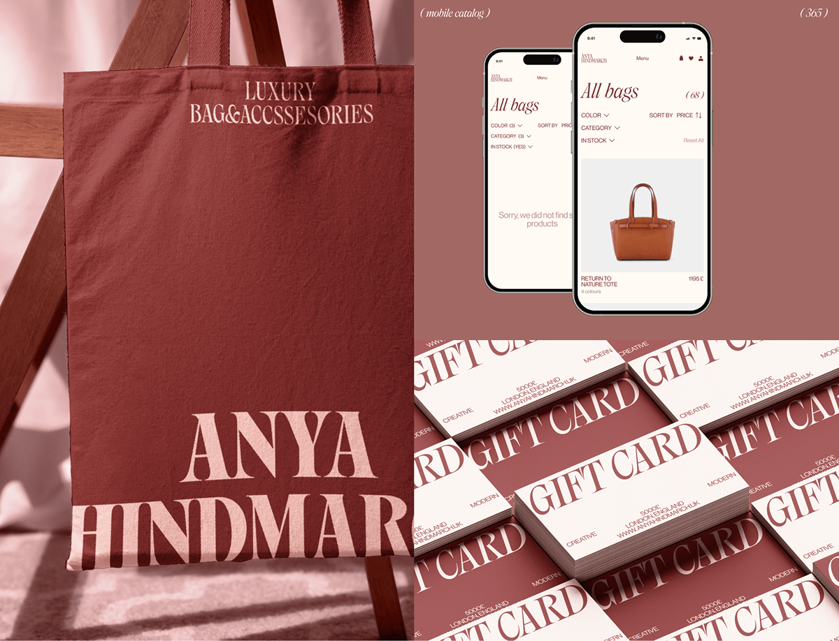 Anya Hindmarch |web & branding — Изображение №7 — Интерфейсы, Анимация на Dprofile