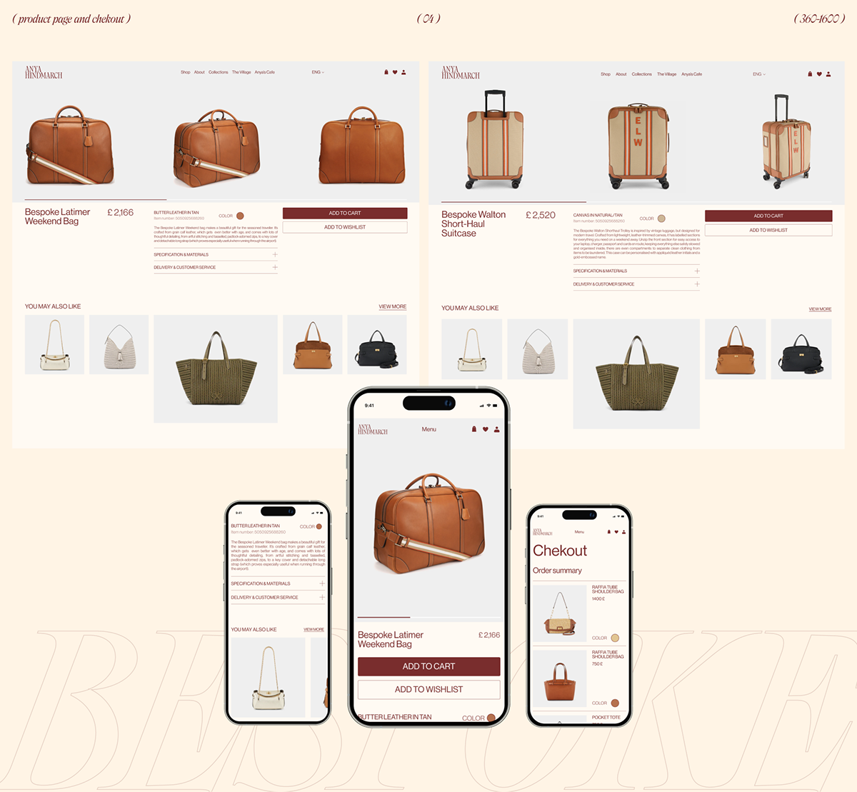 Anya Hindmarch |web & branding — Изображение №10 — Интерфейсы, Анимация на Dprofile