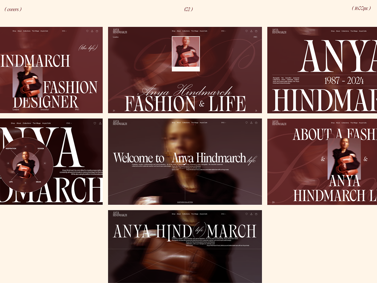 Anya Hindmarch |web & branding — Изображение №6 — Интерфейсы, Анимация на Dprofile
