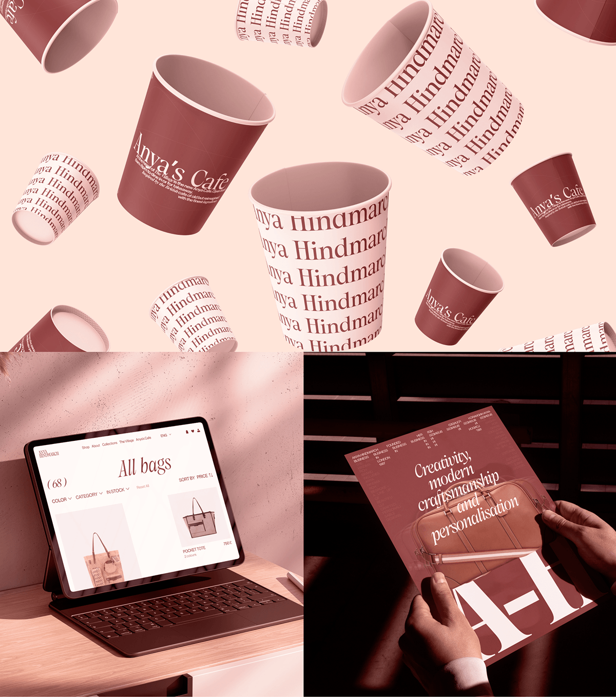 Anya Hindmarch |web & branding — Изображение №9 — Интерфейсы, Анимация на Dprofile