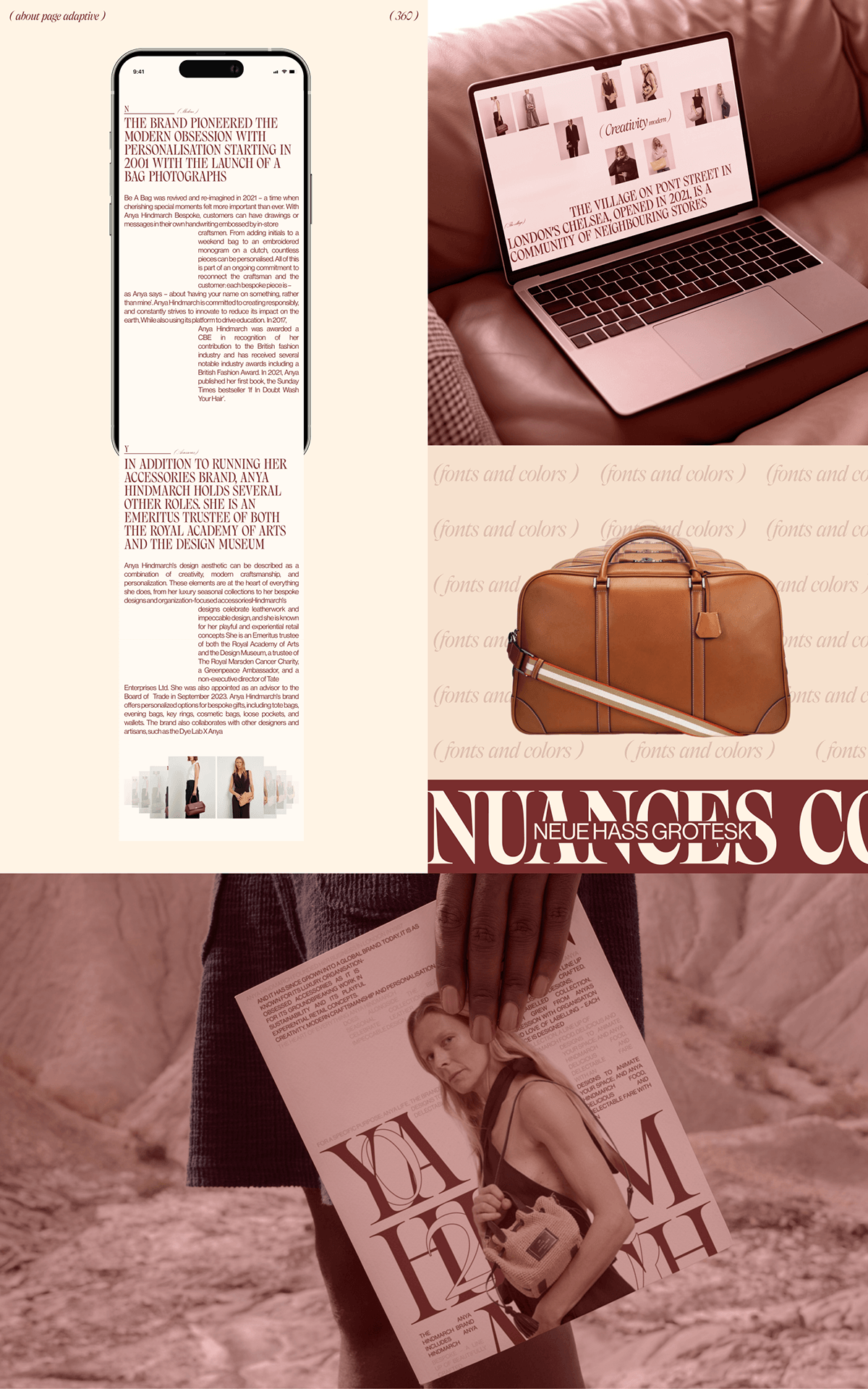 Anya Hindmarch |web & branding — Изображение №12 — Интерфейсы, Анимация на Dprofile