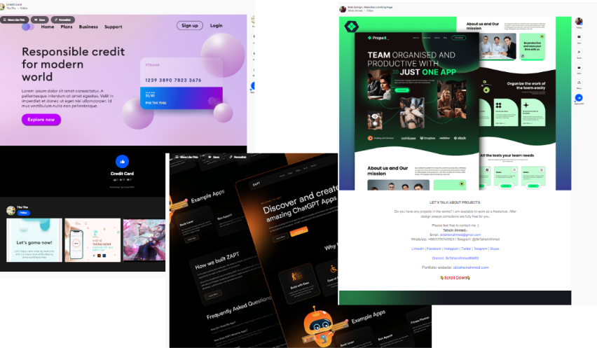 Landing page для виртуальной карты QIWI — Изображение №3 — Интерфейсы на Dprofile