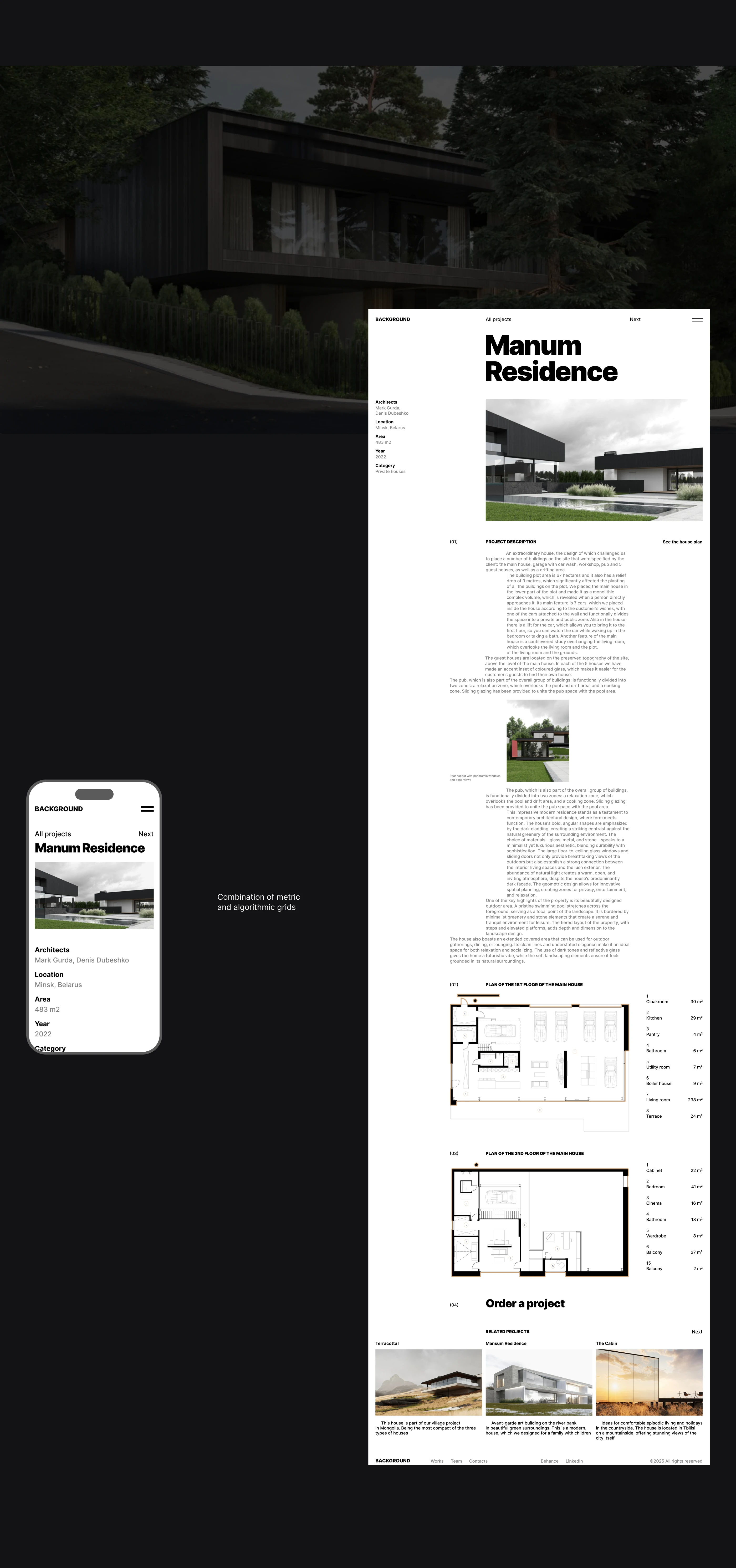 Website of the architectural bureau — Изображение №5 — Интерфейсы на Dprofile