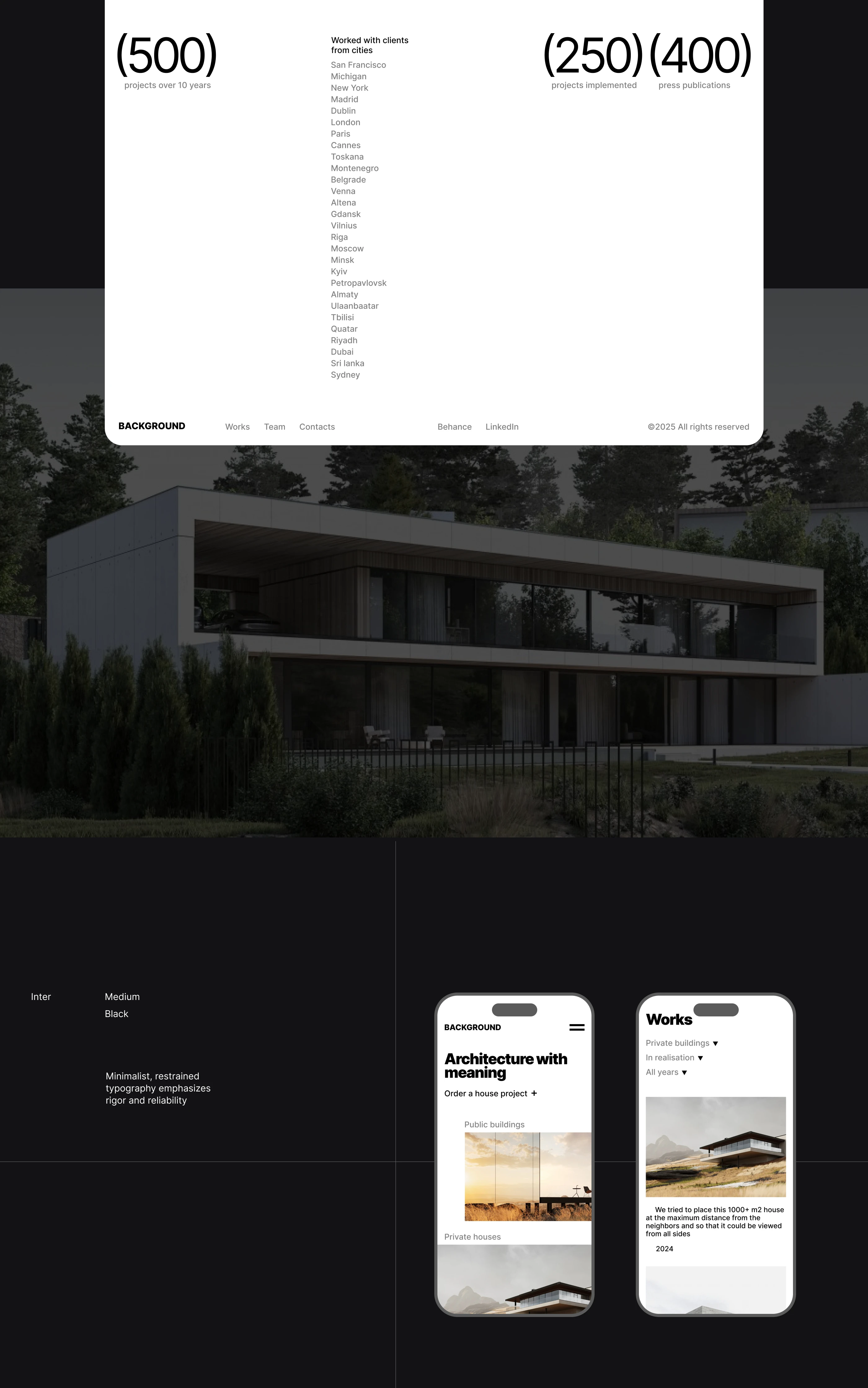 Website of the architectural bureau — Изображение №3 — Интерфейсы на Dprofile