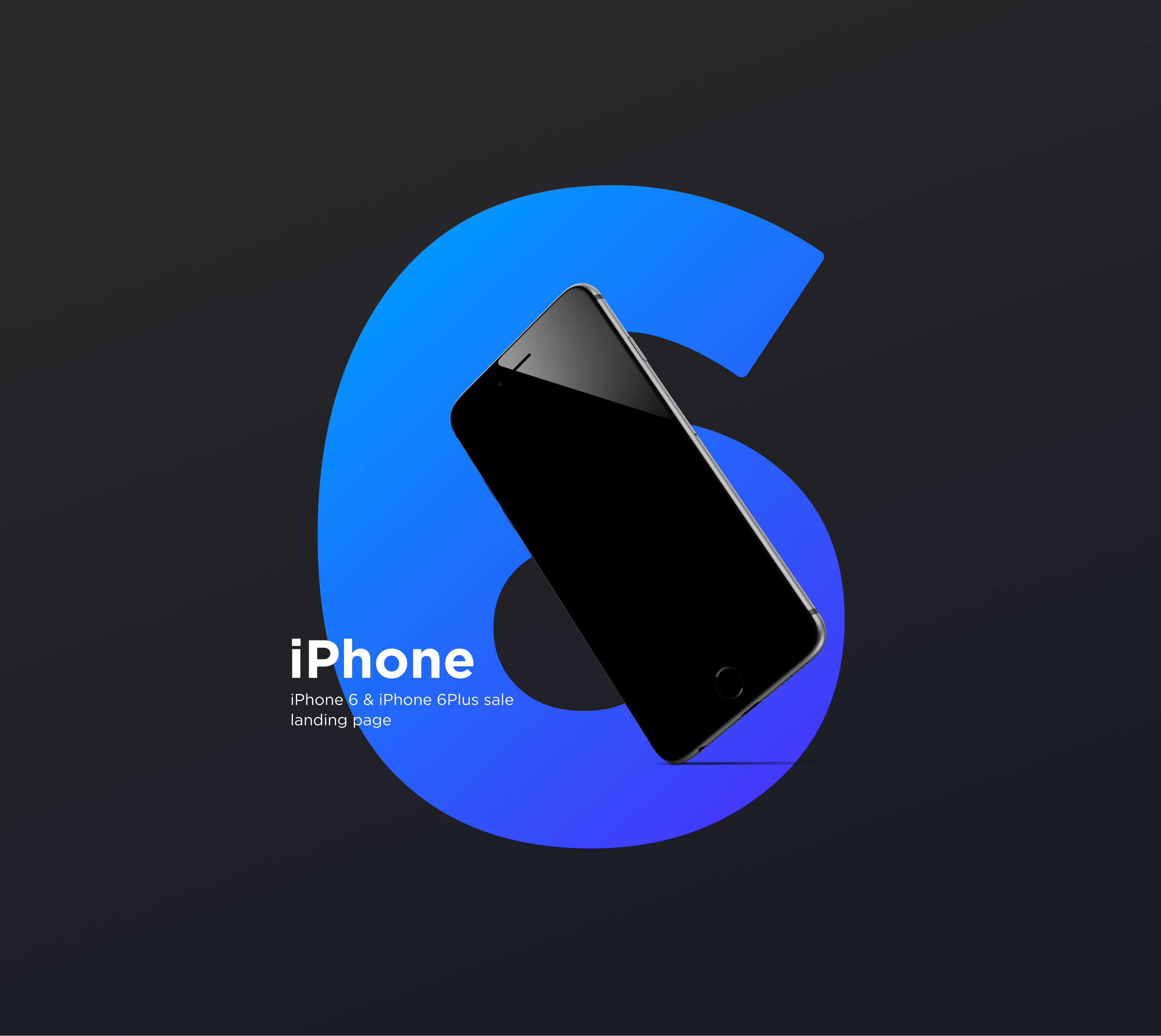 Landing page iPhone, лендинг для айфона, минимализм, сайт — Изображение №1 — Интерфейсы на Dprofile