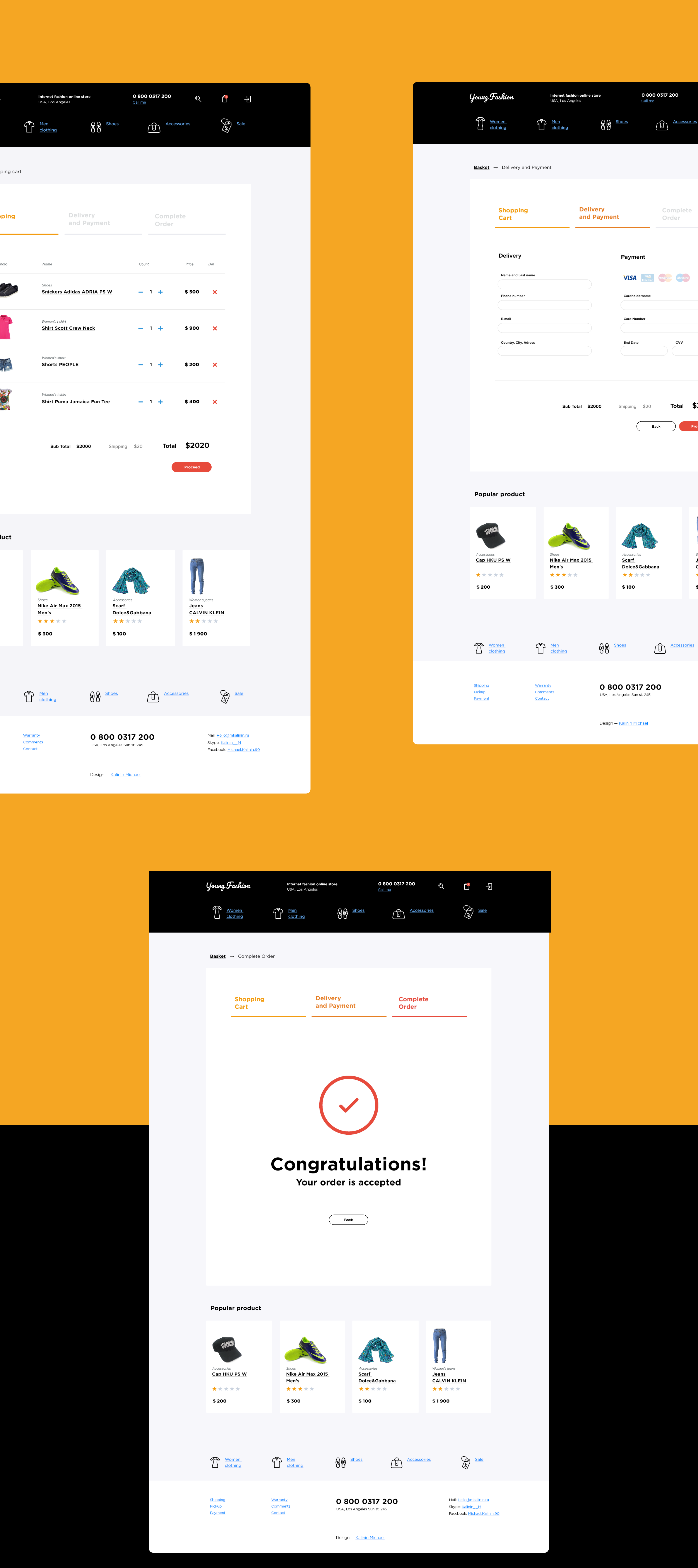 Интернет магазин молодежной одежды. Ecommerce, fashion — Изображение №6 — Интерфейсы на Dprofile