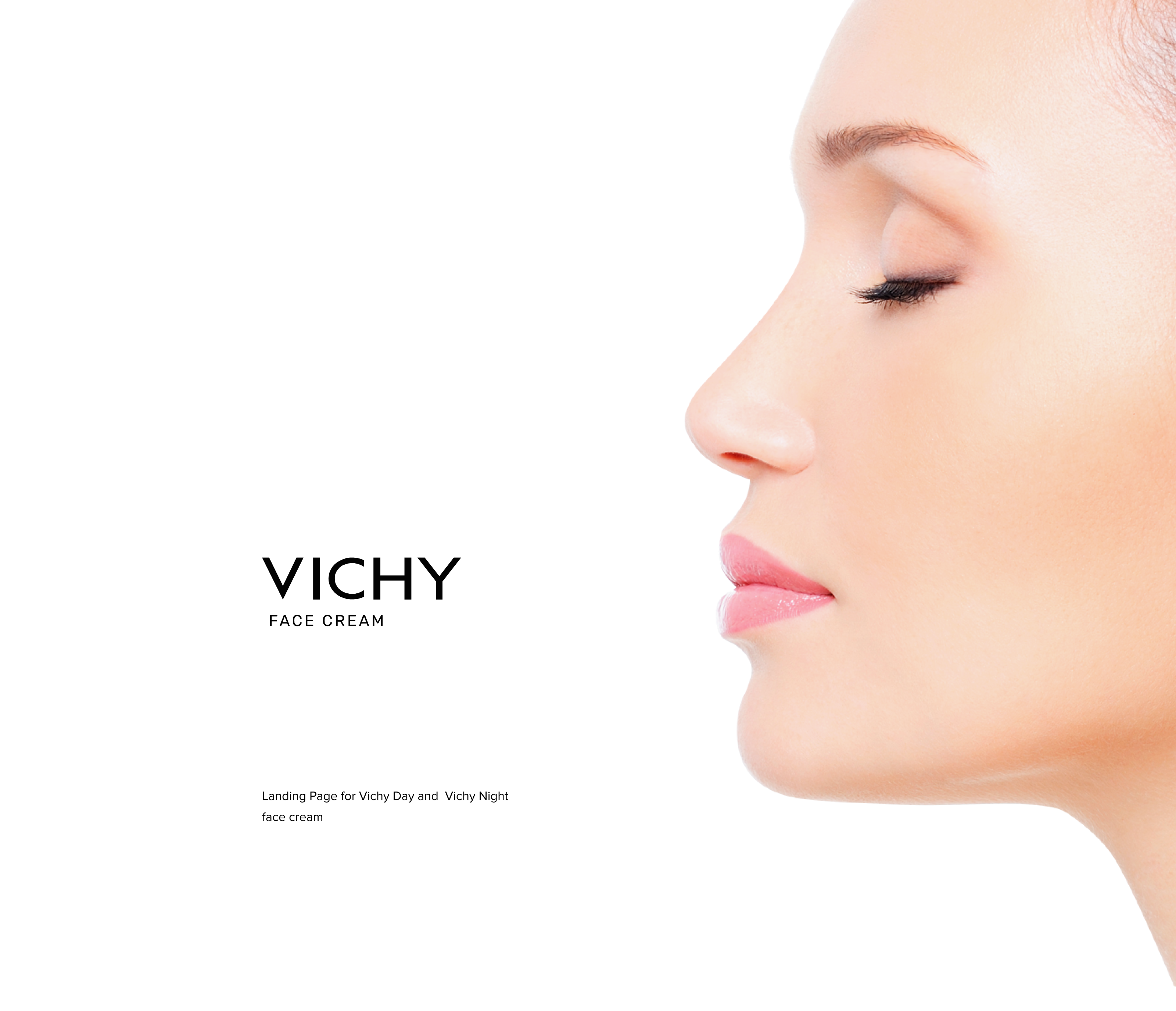 Landing page cream Vichy, лендинг крем, бьюти — Изображение №1 — Интерфейсы на Dprofile