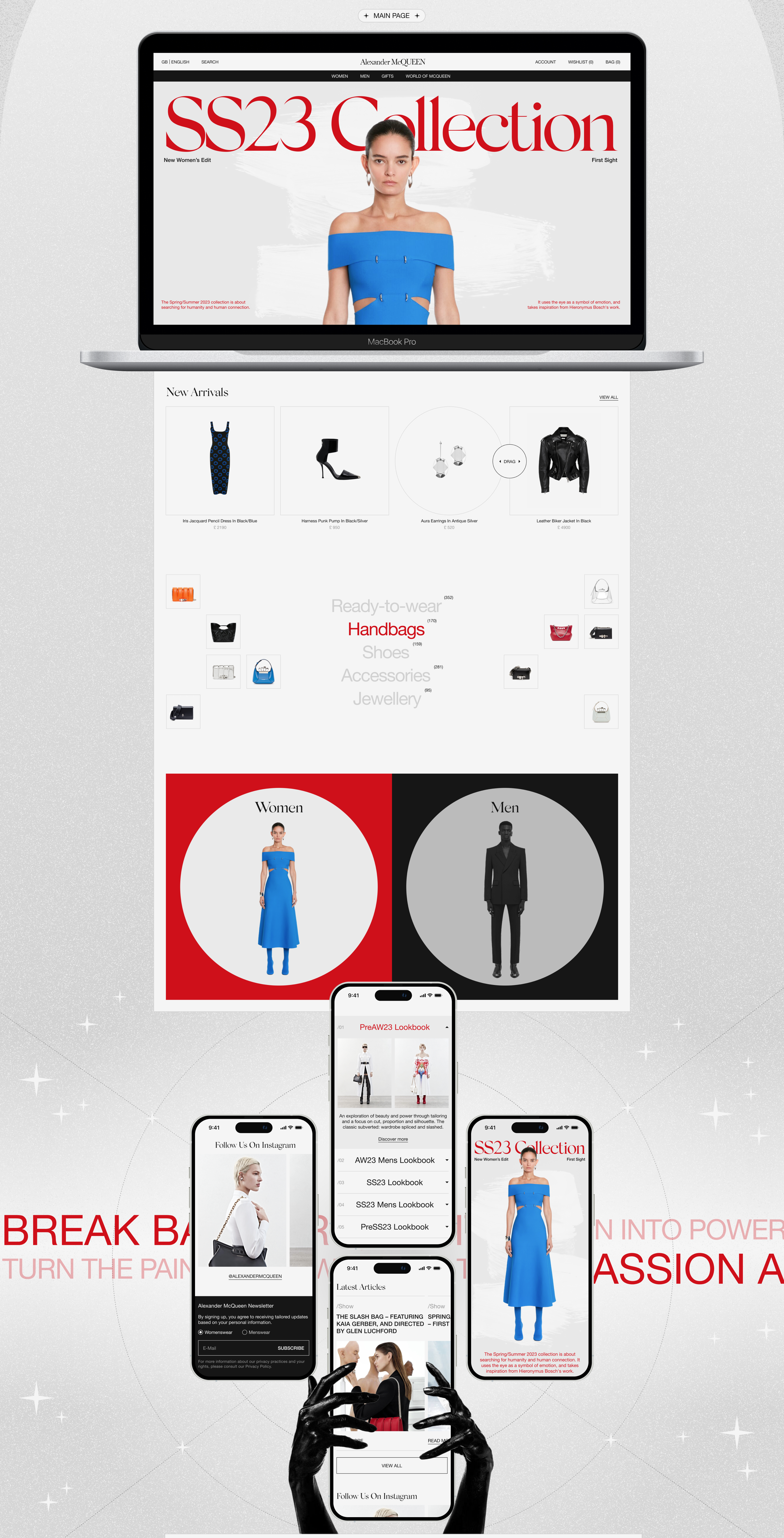 Alexander McQueen | E-commerce Redesign — Изображение №2 — Интерфейсы на Dprofile