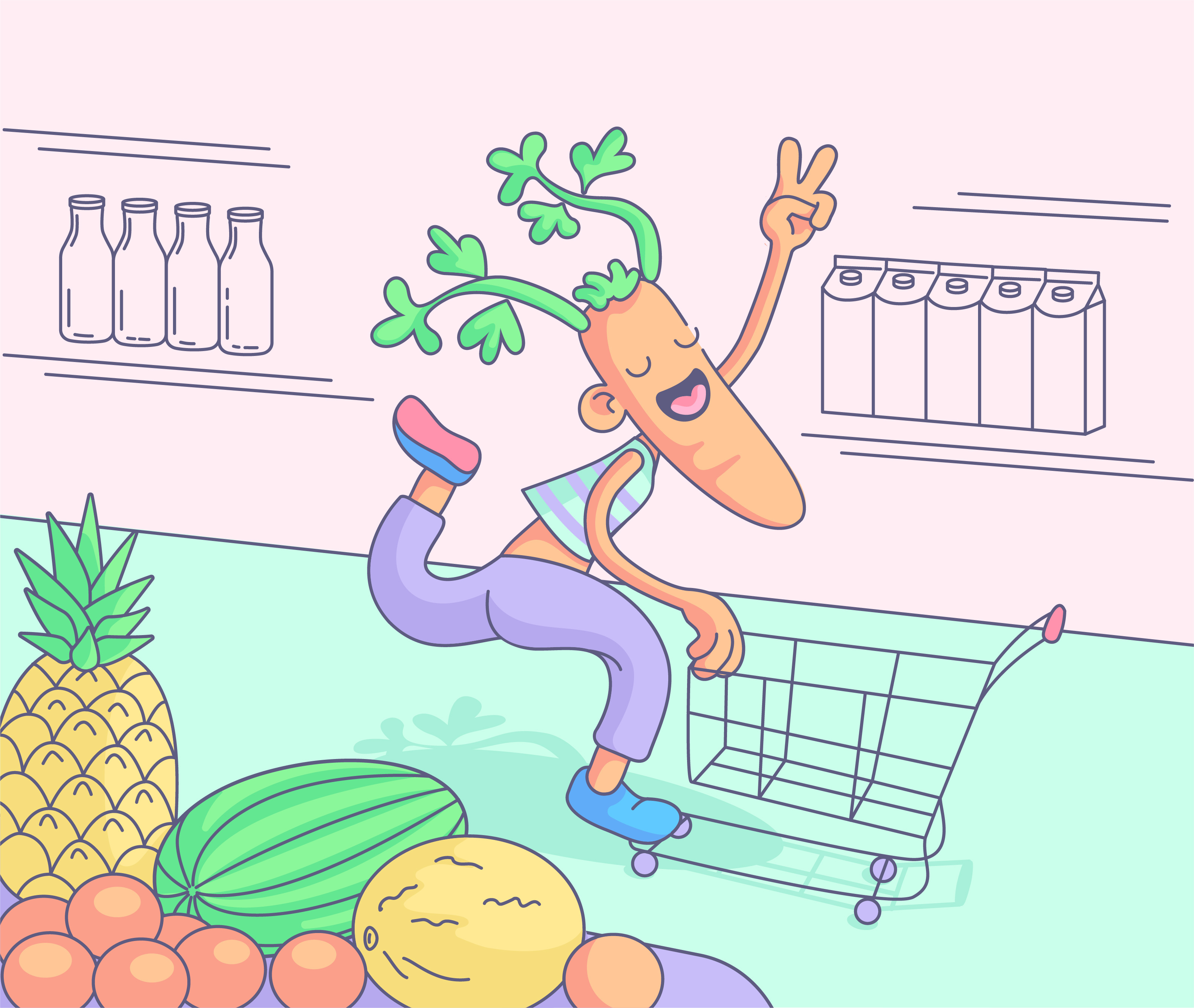 Маскот Морковка — Изображение №4 — Иллюстрация, Анимация на Dprofile