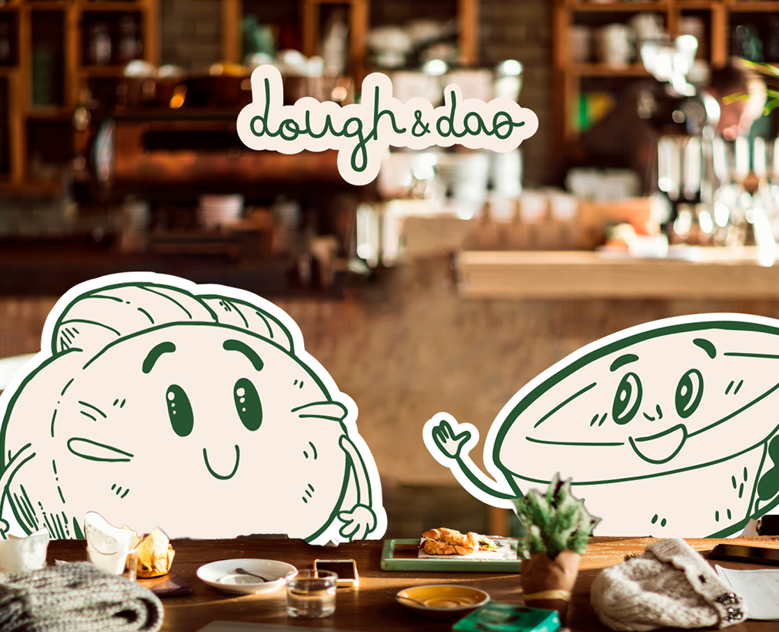 Логотип для пекарни Dough&Dao — Брендинг, Иллюстрация на Dprofile