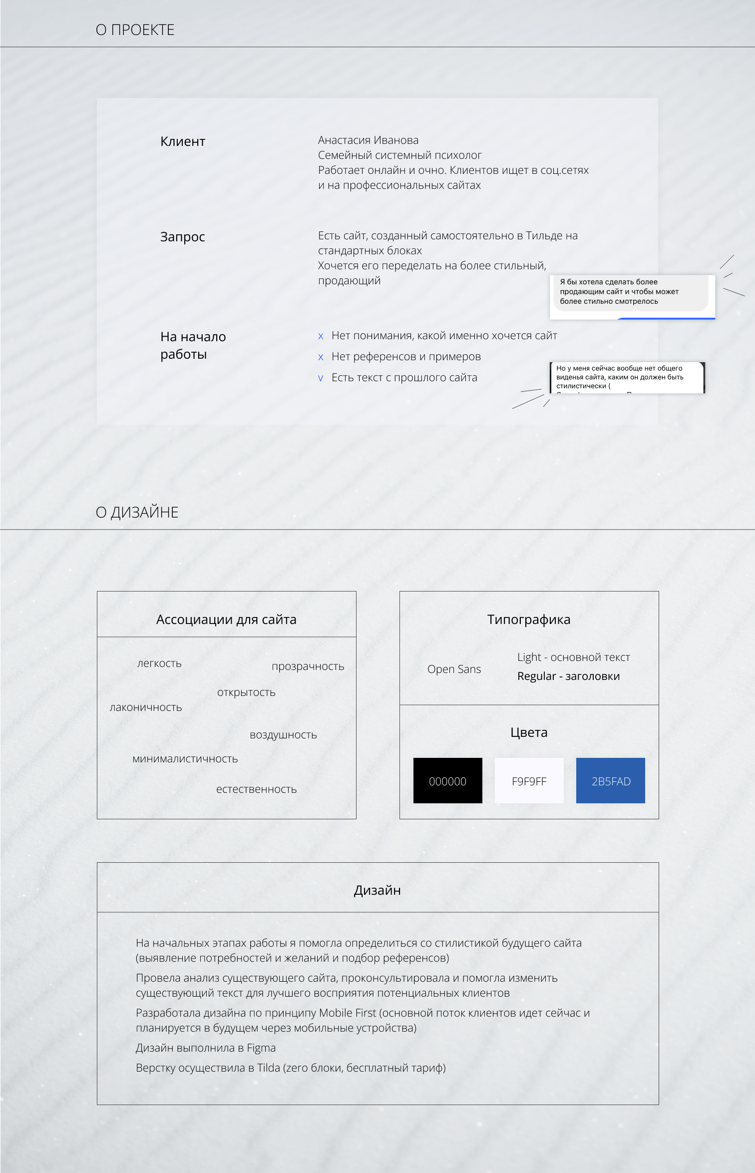 Landing page for psychologist — Изображение №2 — Интерфейсы, Брендинг на Dprofile