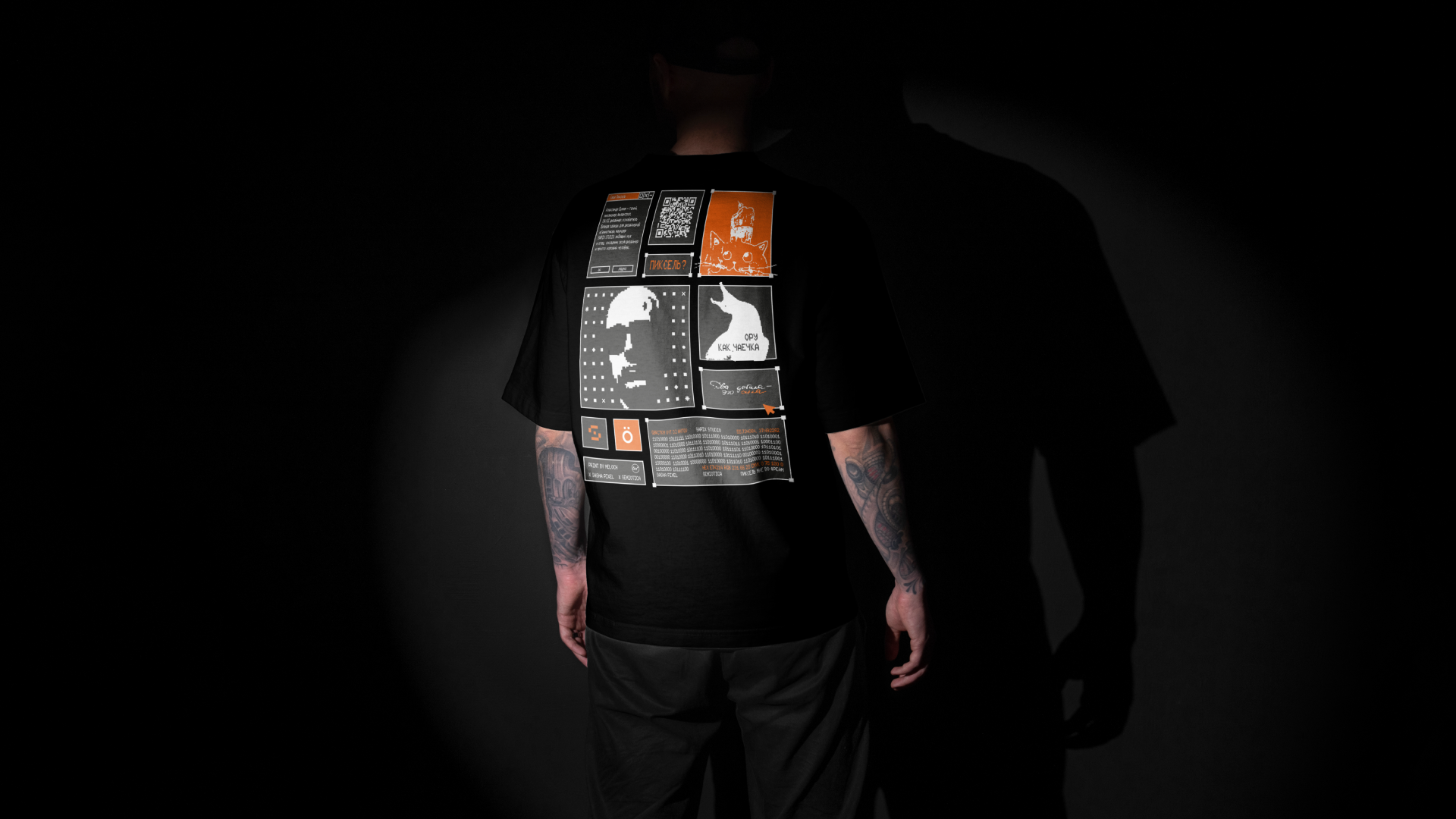 Принт футболки-визитки для Саши Пикселя — Изображение №7 — Брендинг, Графика на Dprofile