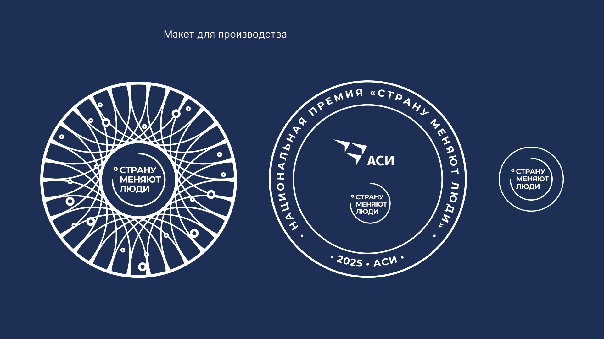 Разработка награды для премии «Страну меняют люди» — Изображение №5 — Брендинг, Графика на Dprofile