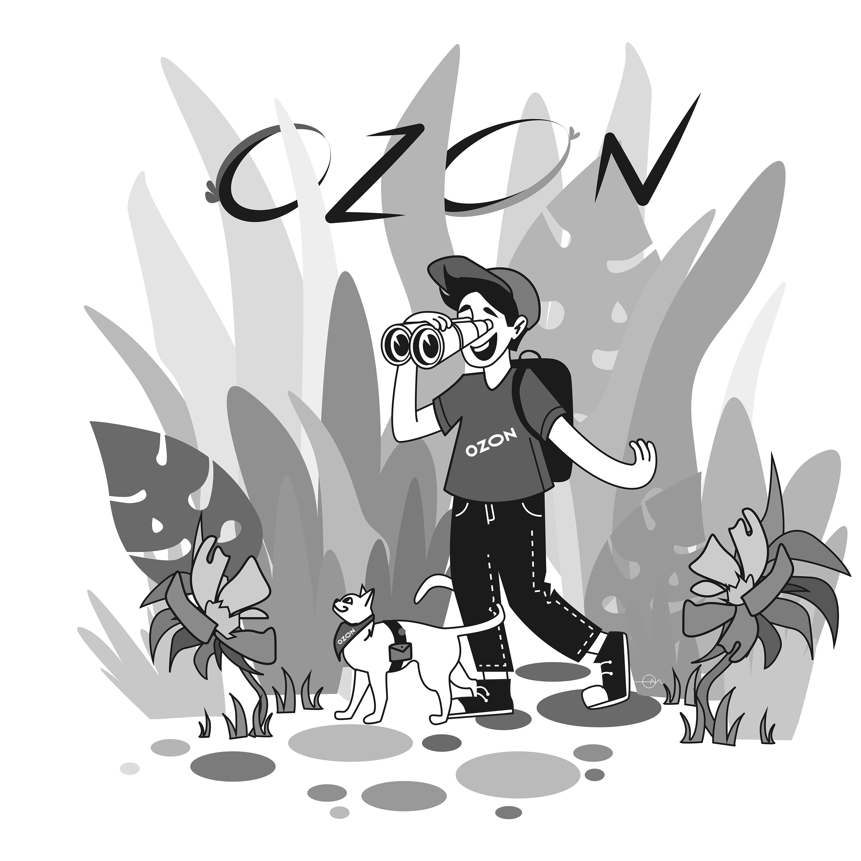 OZON ballon — Изображение №3 — Иллюстрация, Графика на Dprofile