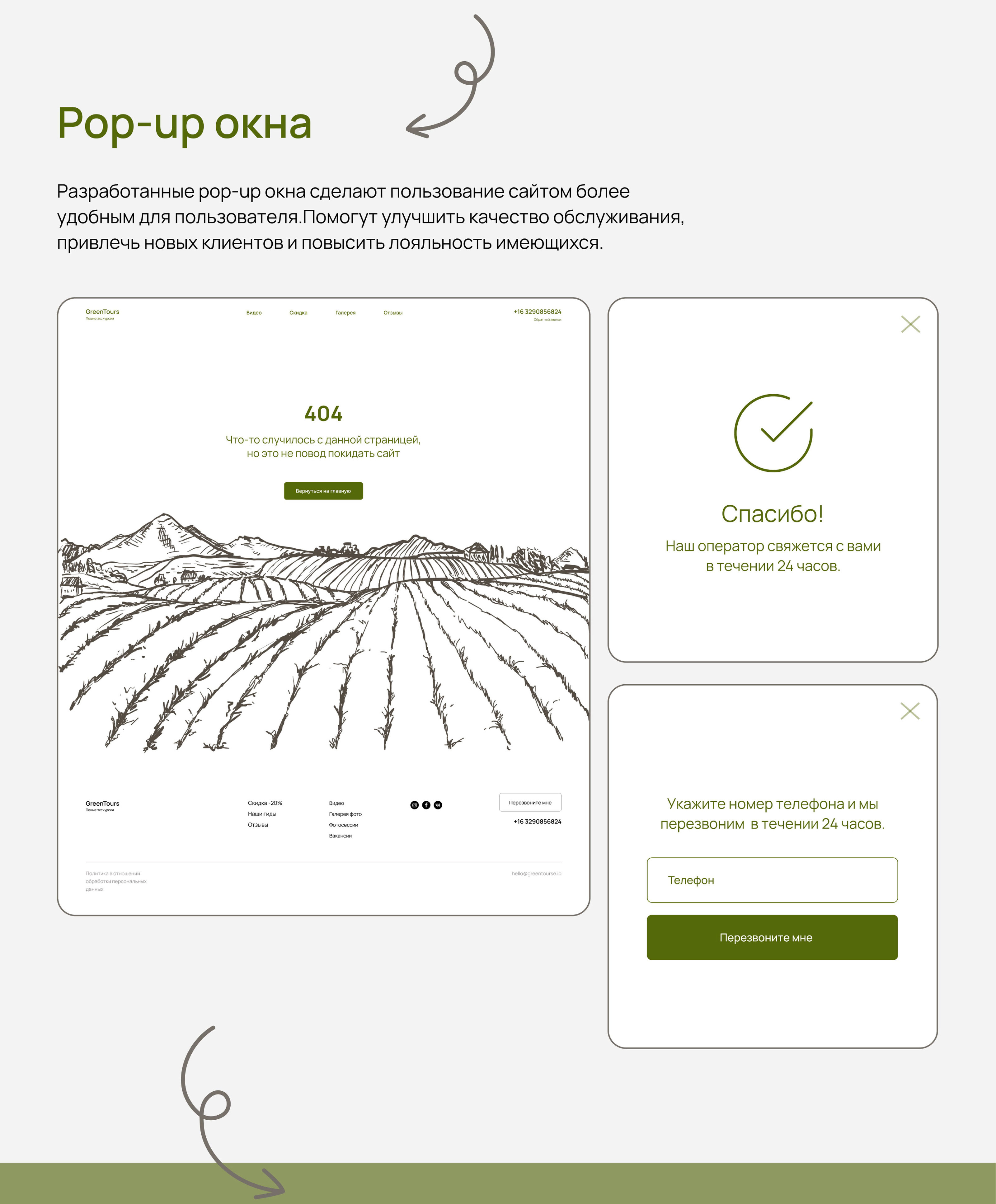 Лендинг по продаже туристических туров — Изображение №6 — Интерфейсы, Маркетинг на Dprofile