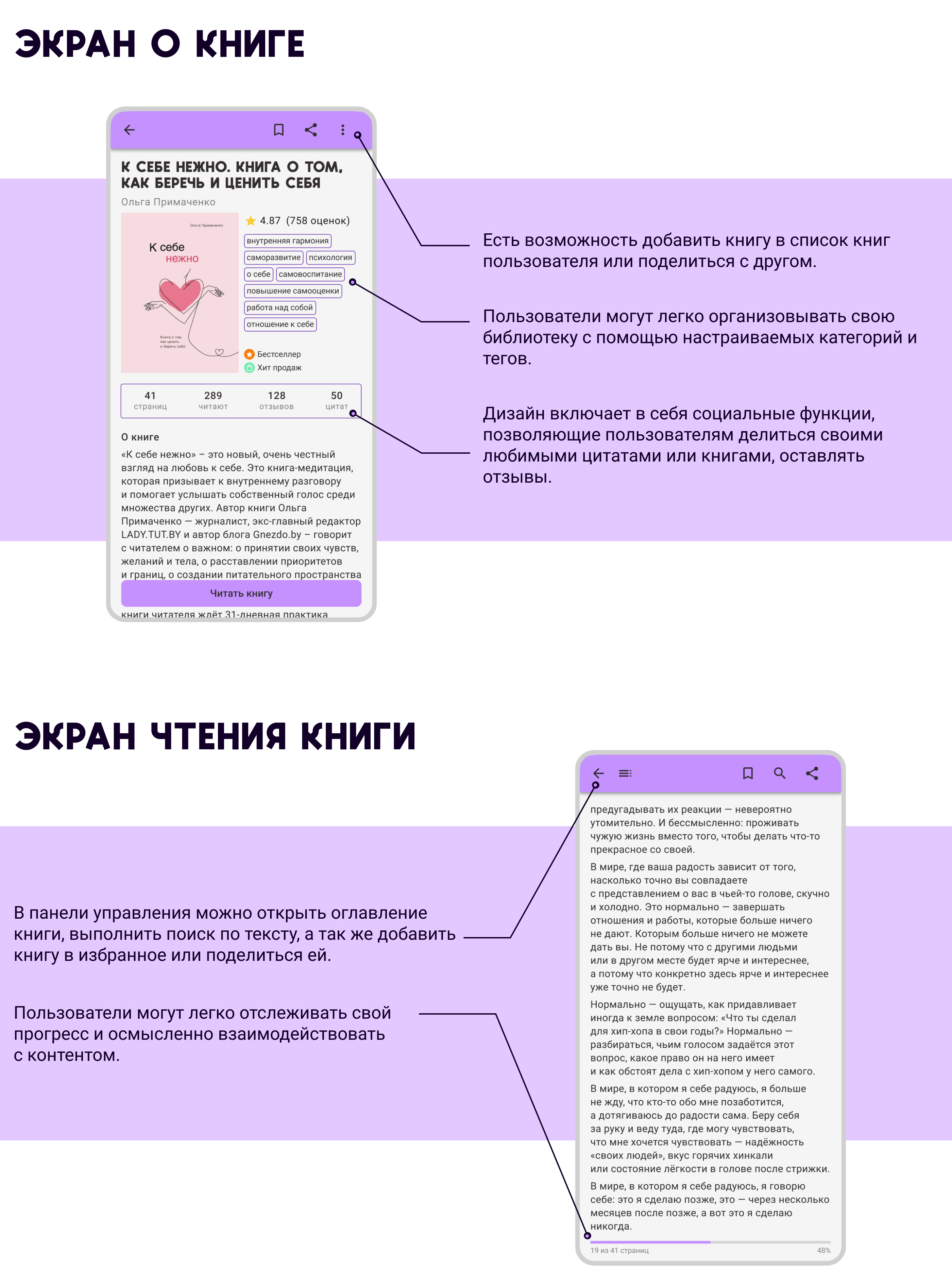 Мобильное приложение для чтения книг — Изображение №4 — Интерфейсы, Маркетинг на Dprofile