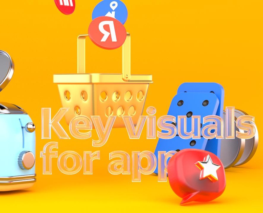 Key visuals for app — Иллюстрация на Dprofile